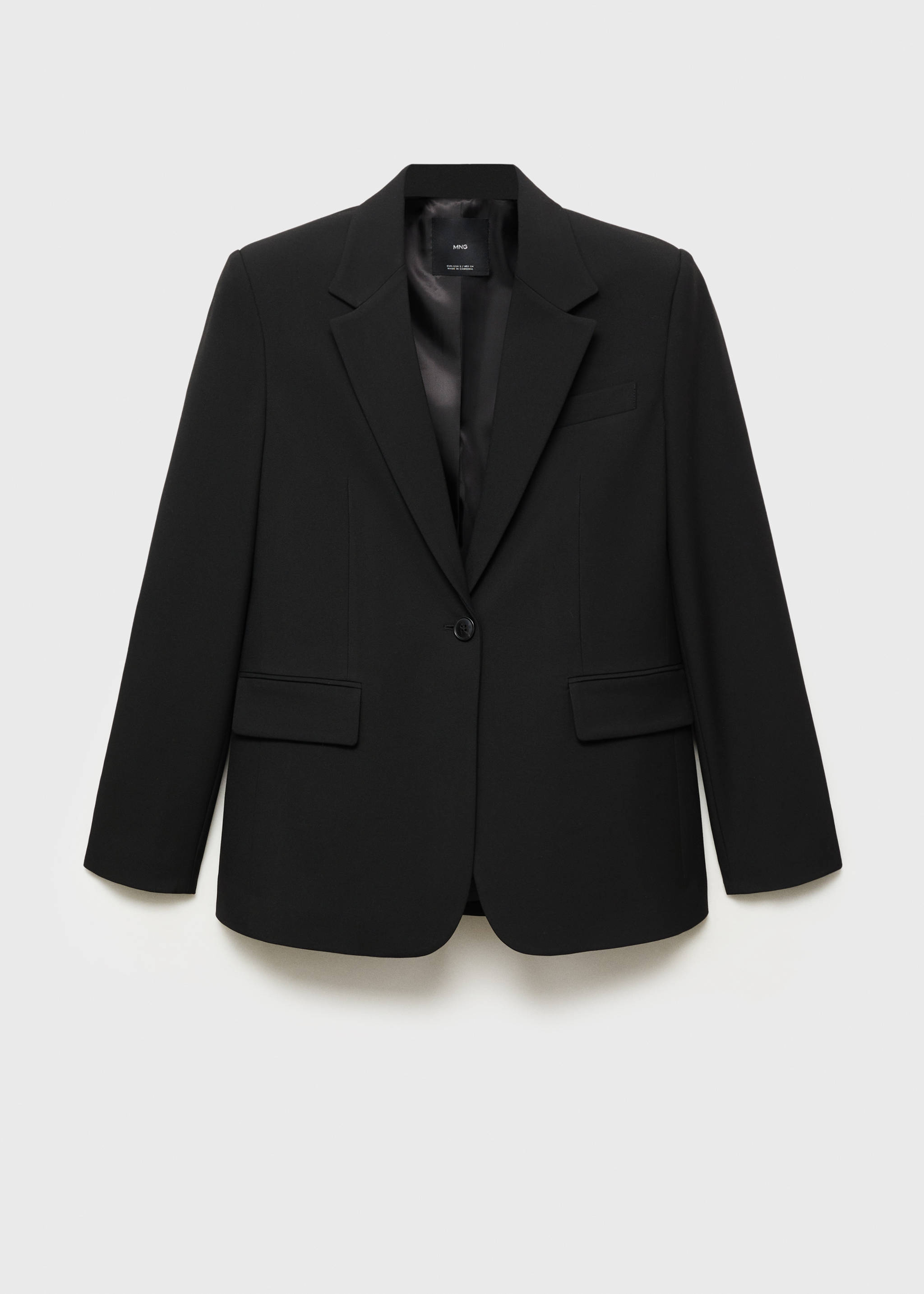 Rovný blejzr s kapsami s patkou - Zboží bez modelu