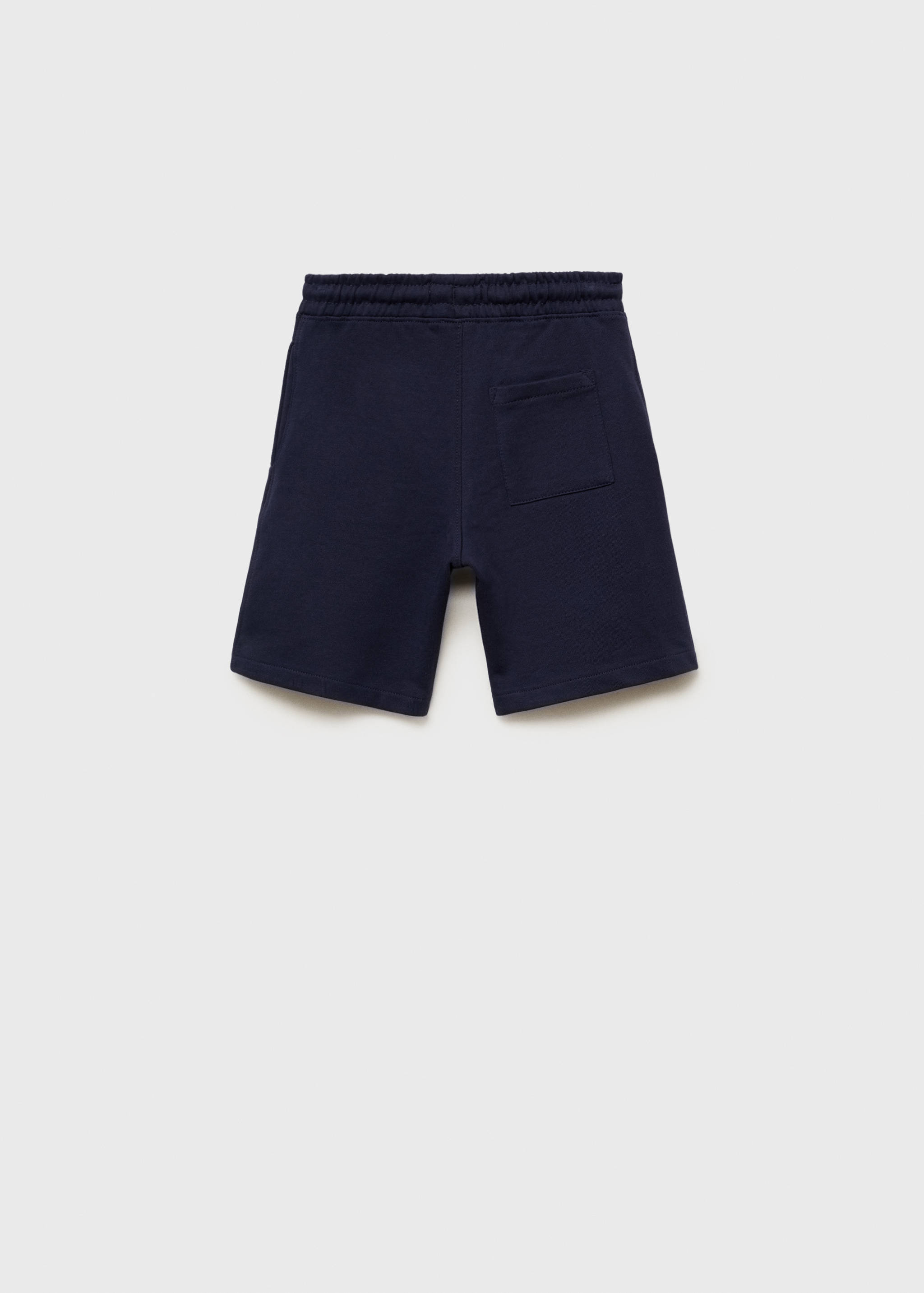 Baumwoll-Bermudashorts mit Kordelzug - Rückseite des Artikels