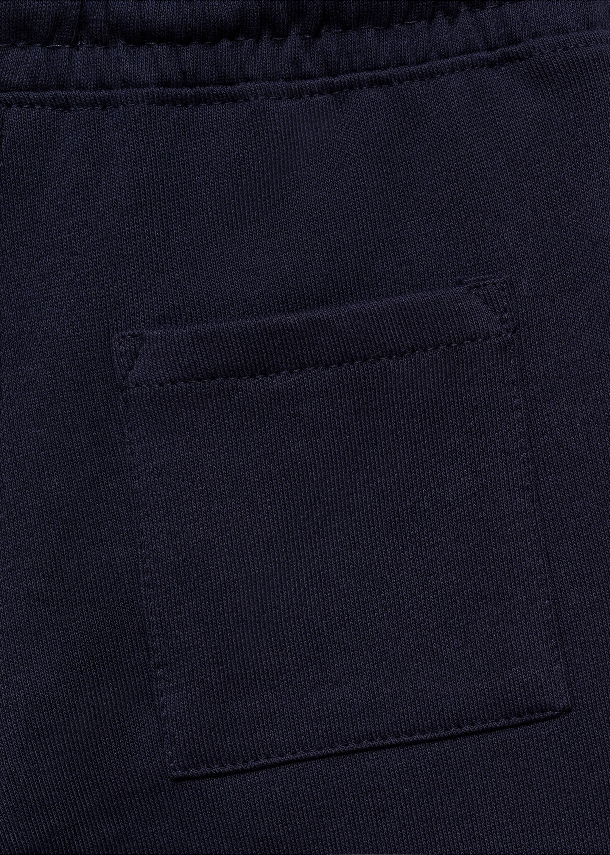 Cotton shorts with drawstring - Details of the article 0, Dark Navy. Ref: 87085142-00.