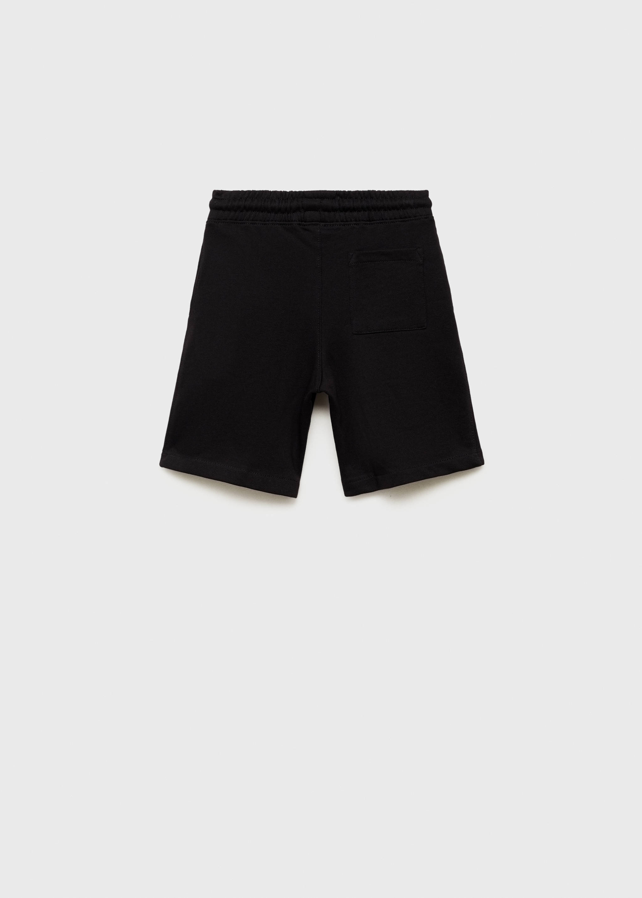 Baumwoll-Bermudashorts mit Kordelzug - Rückseite des Artikels