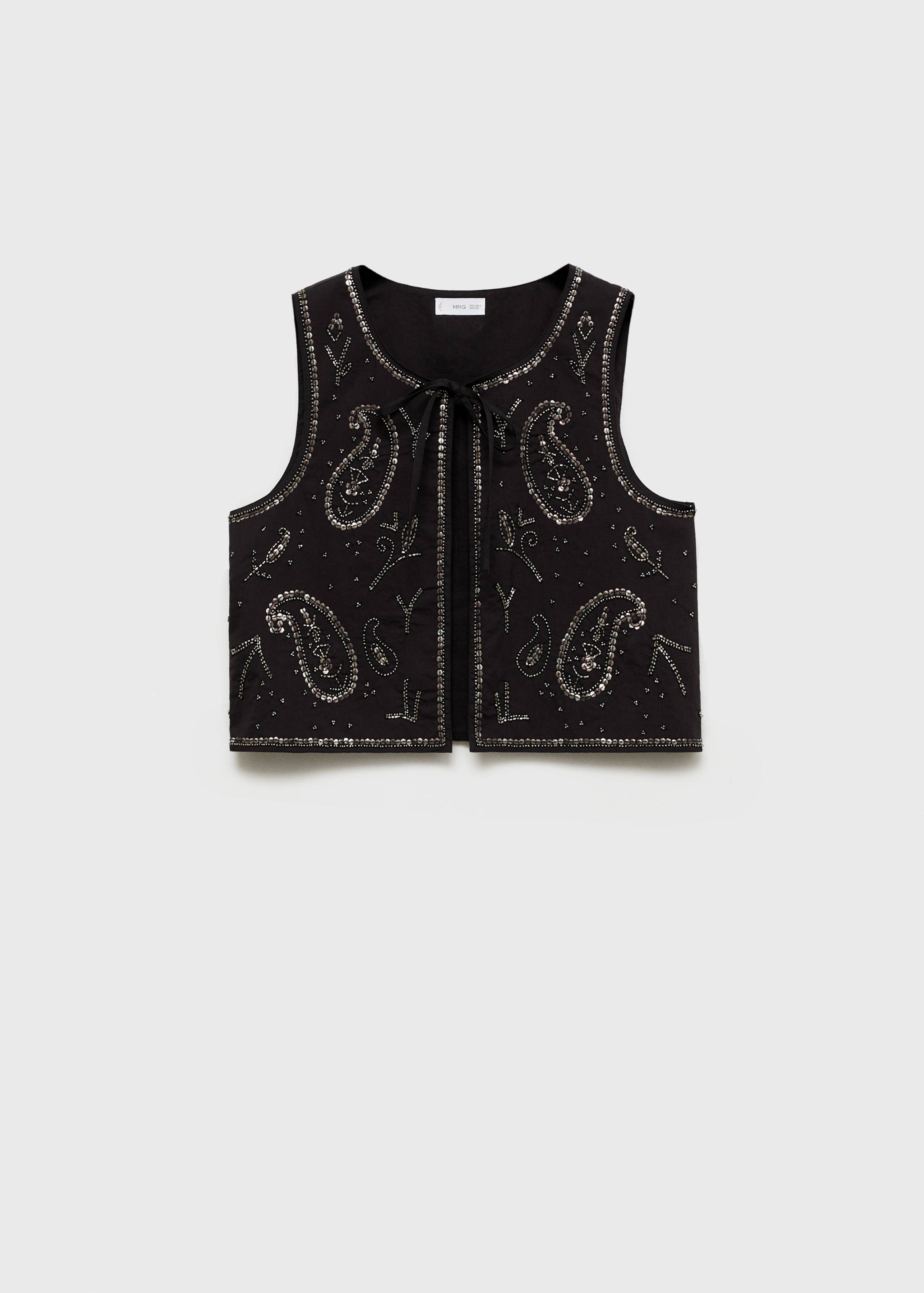 Beaded embroidered gilet - Article without model