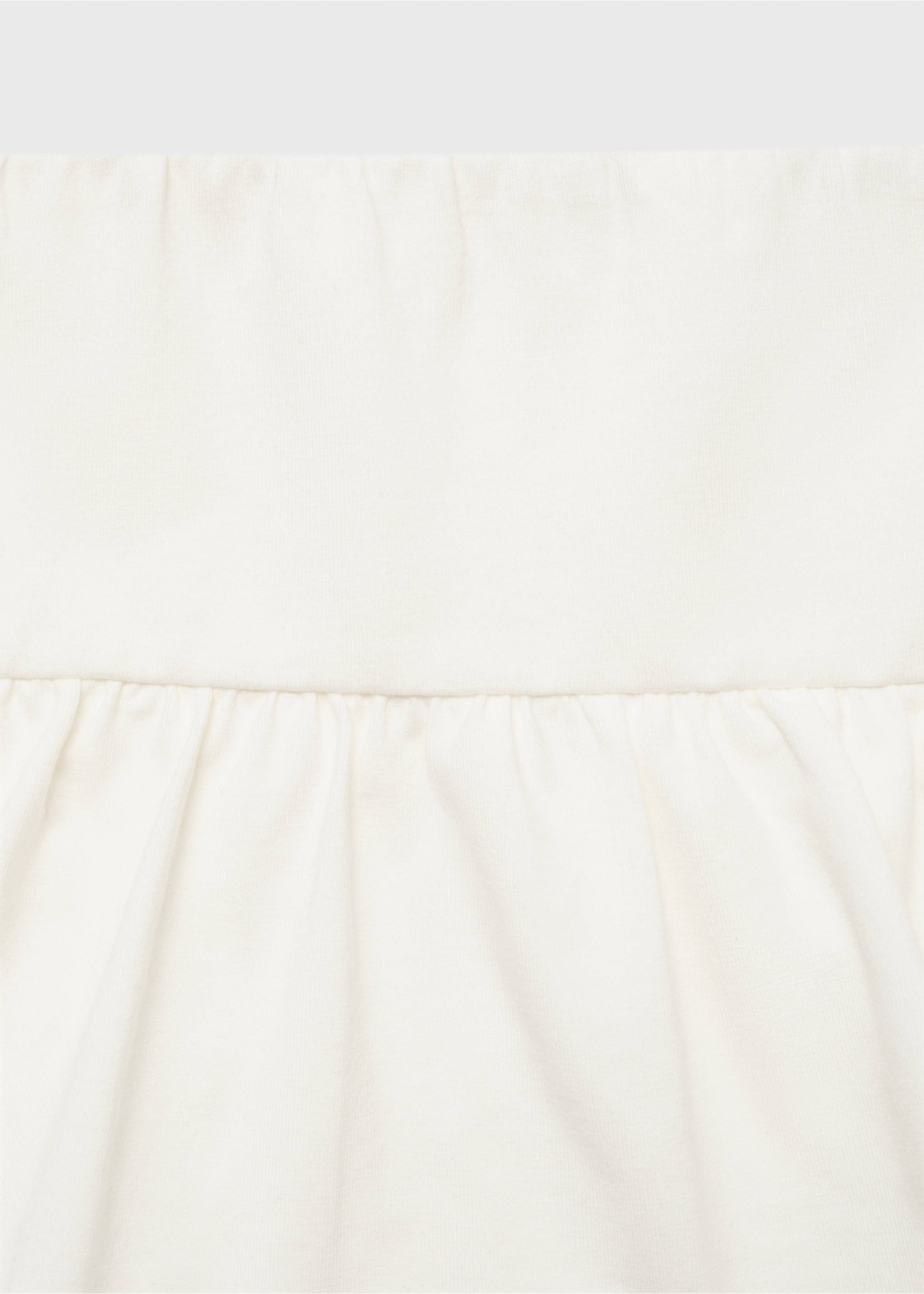 Minifalda pantalón volantes - Detalle del artículo 8, Blanco roto. Ref: 87085727-00.