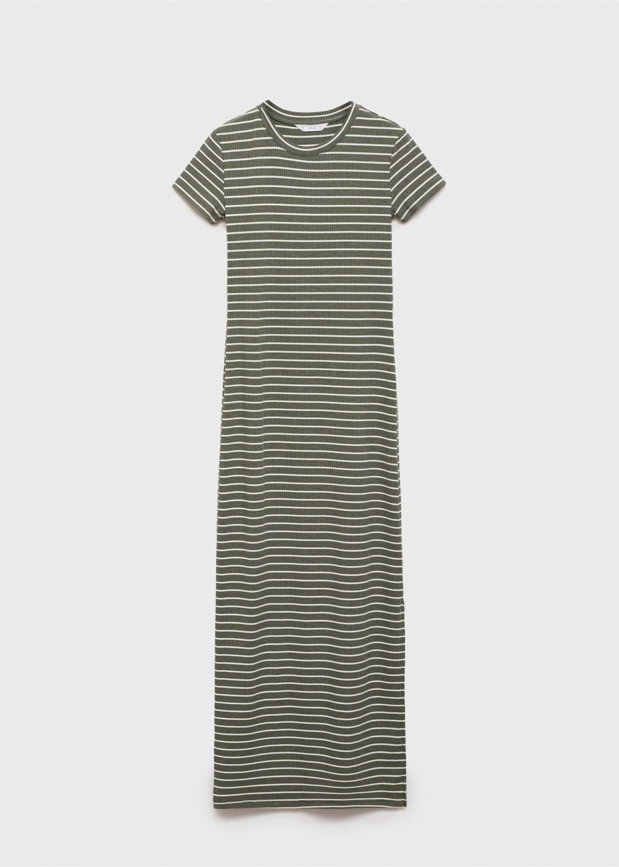 Długa sukienka w paski - Artykuł bez modela/modelki, Khaki. Ref: 87085728-00.