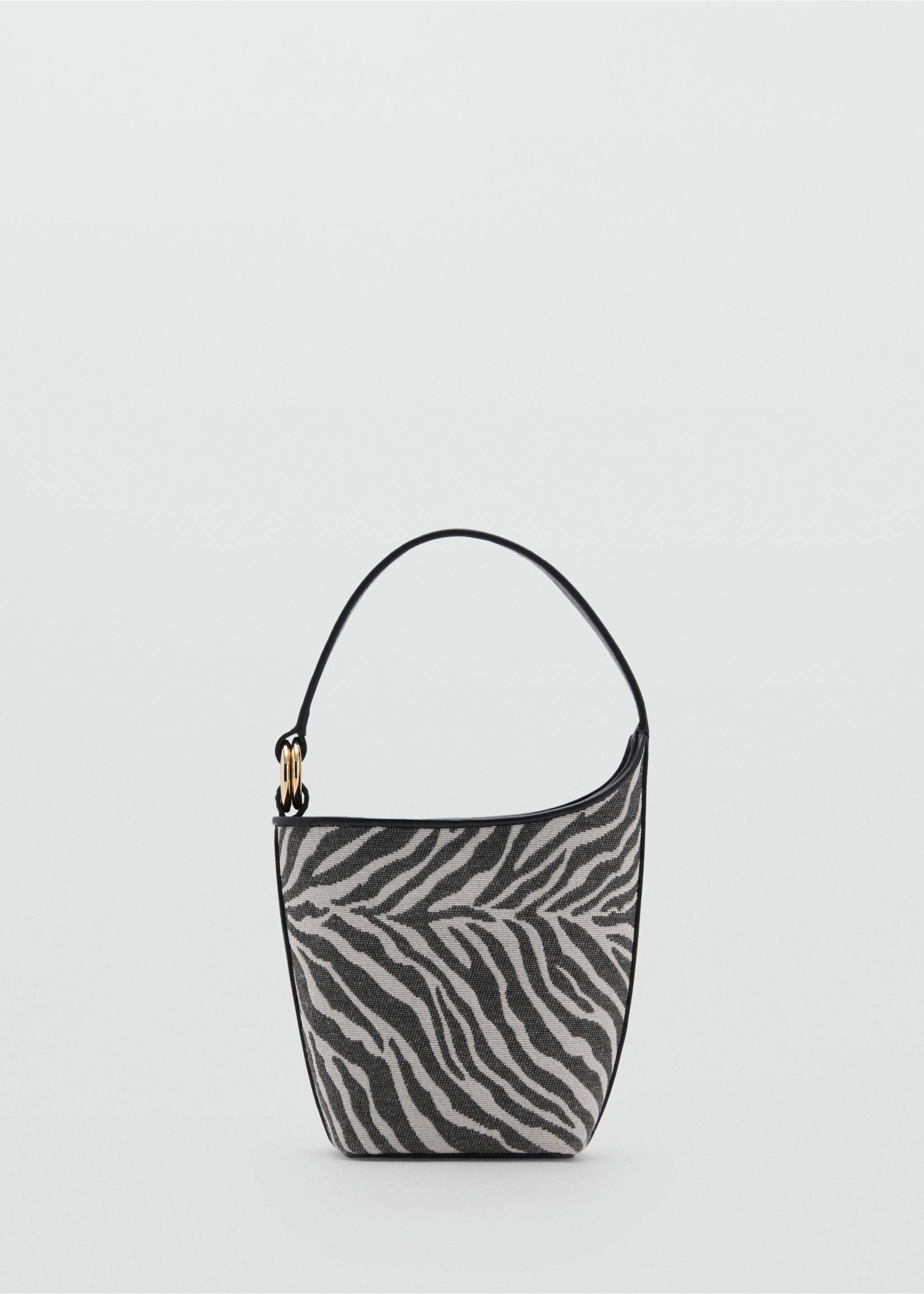 Zebra-print bucket bag - Article without model, Black. Ref: 87085733-00.