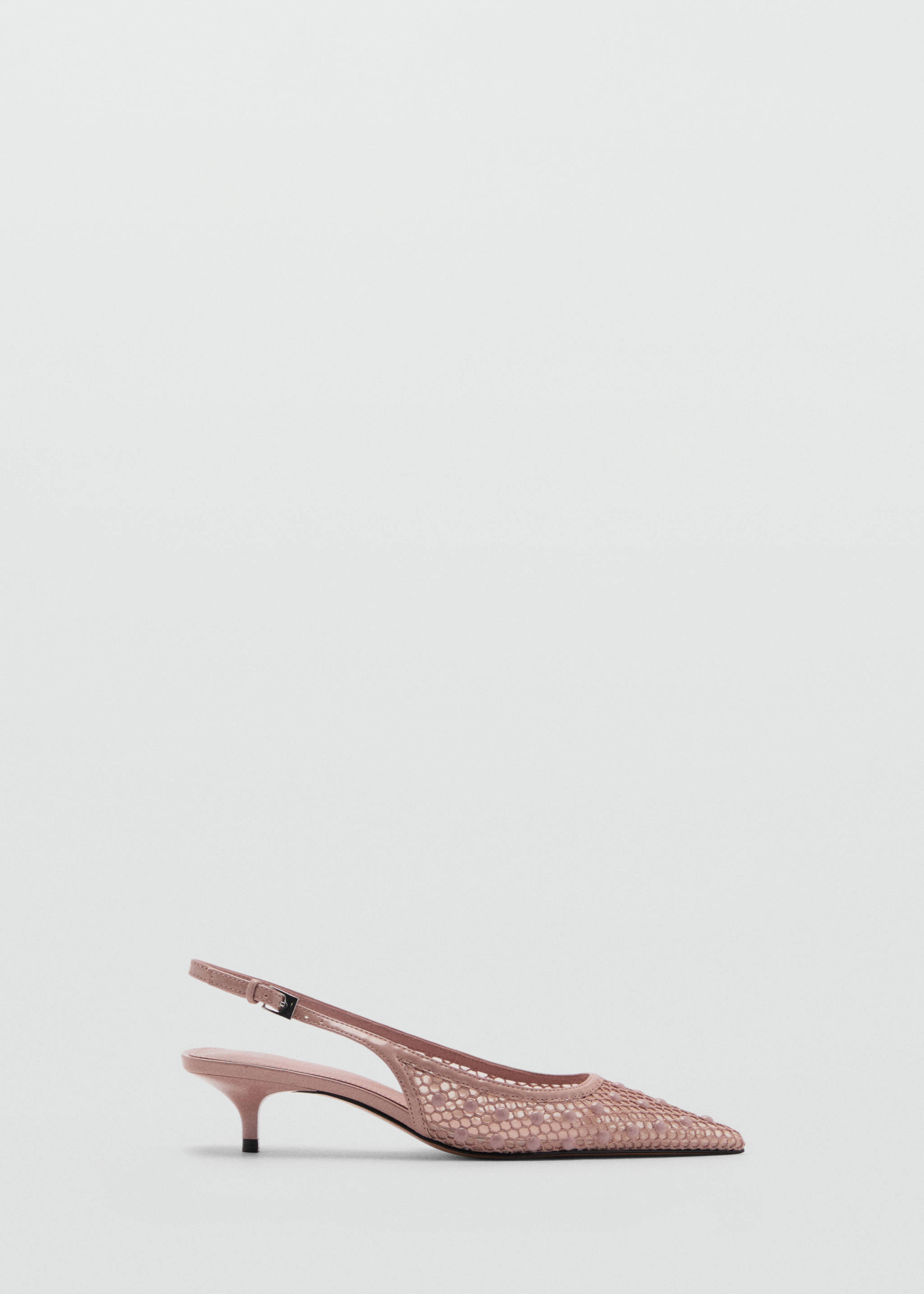 Zapato tacón mesh bolas decorativas - Artículo sin modelo