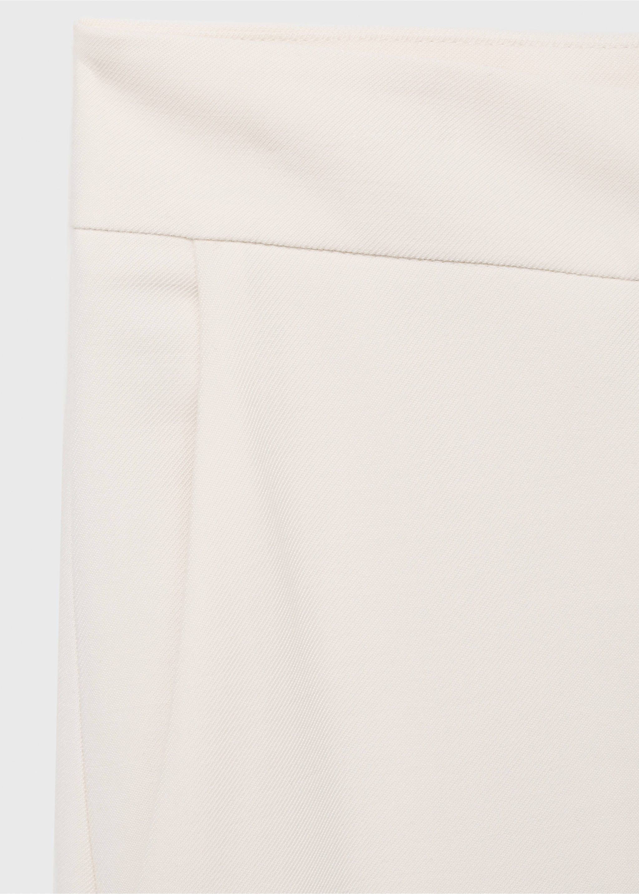 Straight suit trousers - Details of the article 0, Ecru. Ref: 87085735-00.