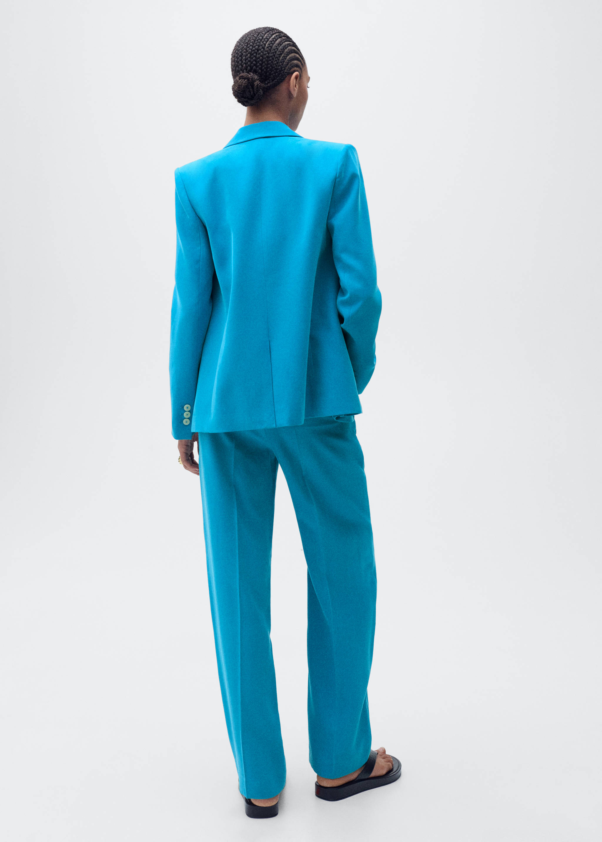 Straight suit trousers - Reverse of the article