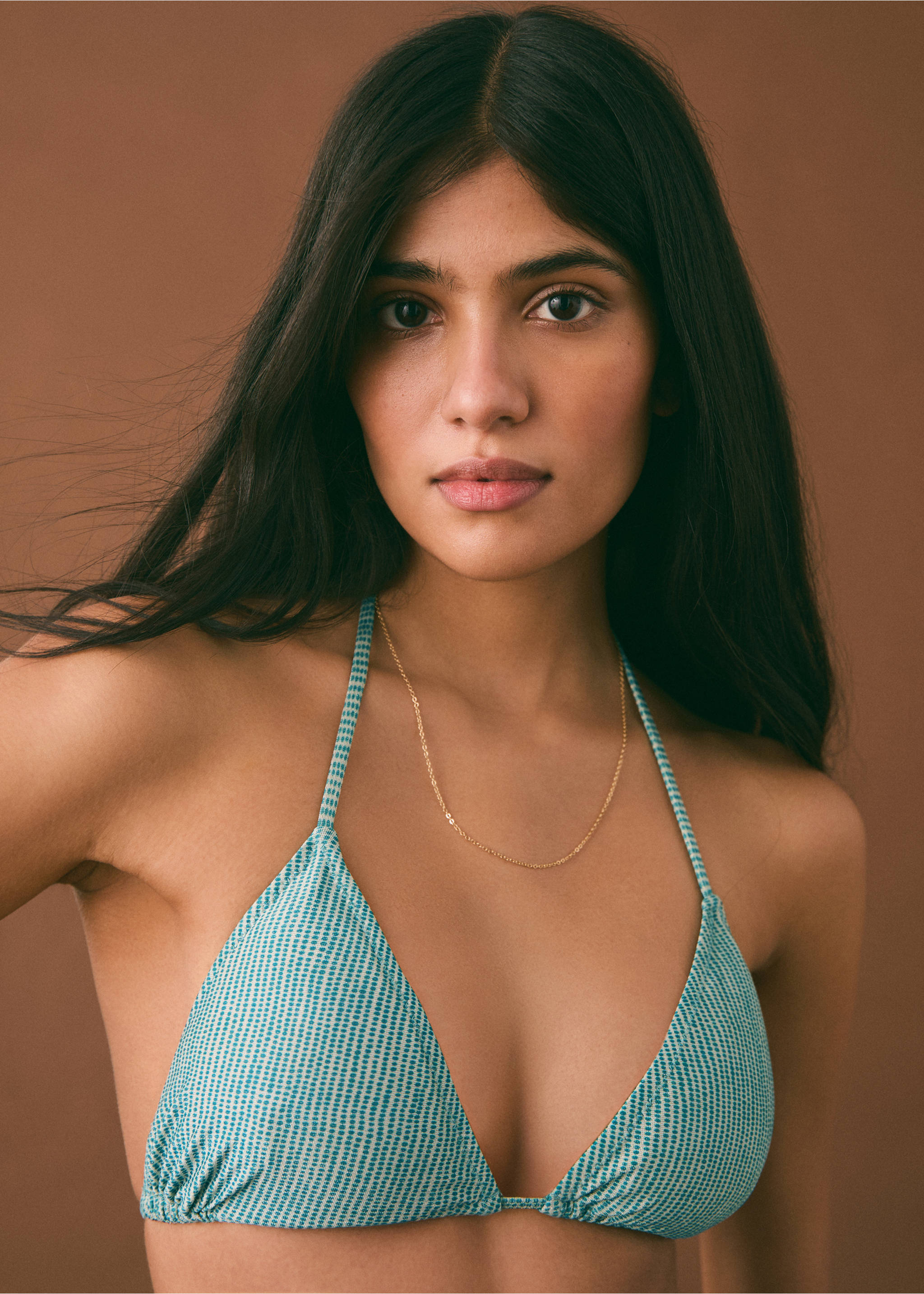 Bikini estampado lúrex - Detalle del artículo 2, Verde menta. Ref: 87085743-00.