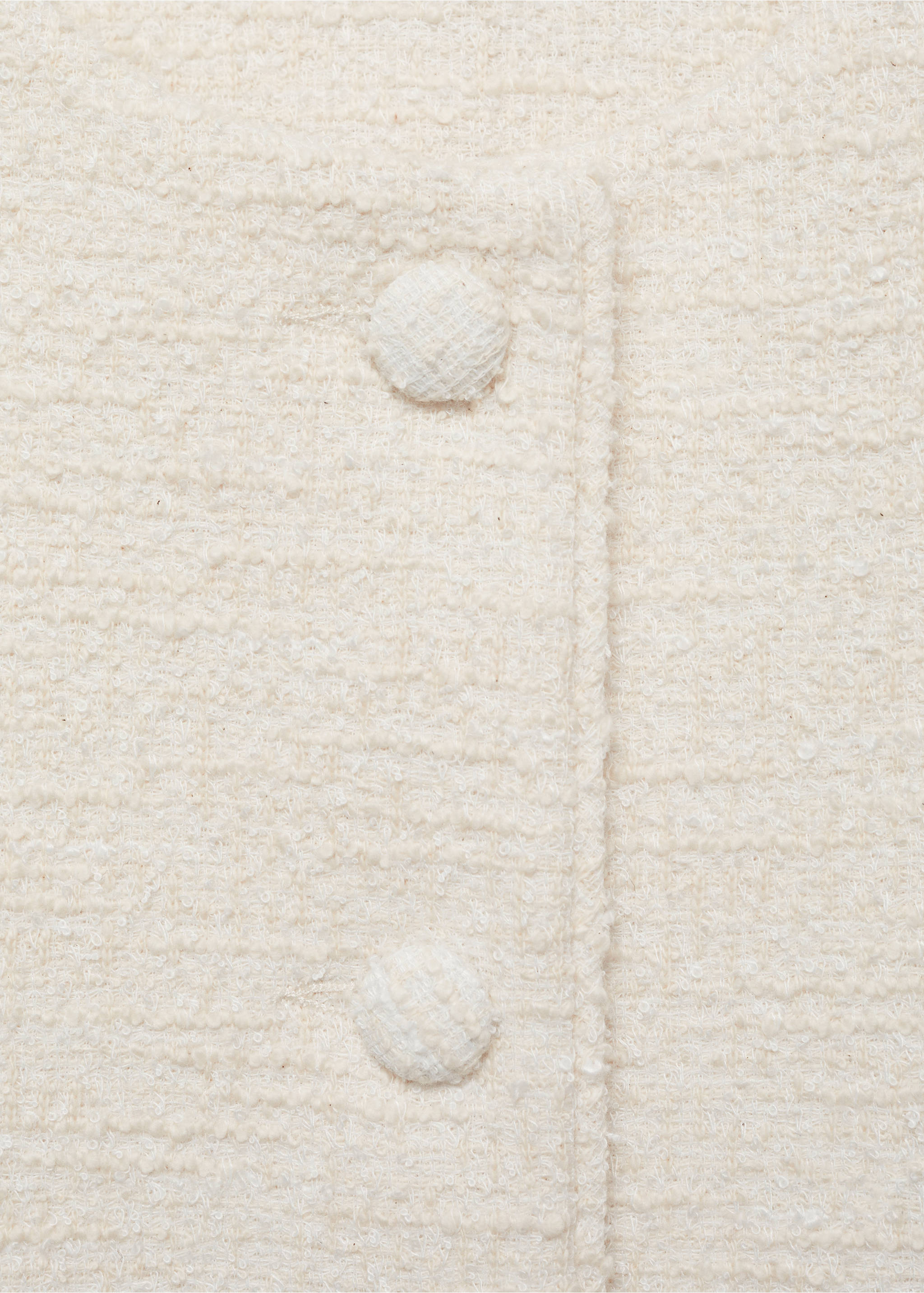 Chaleco tweed botones - Detalle del artículo 8, Crudo. Ref: 87085744-00.