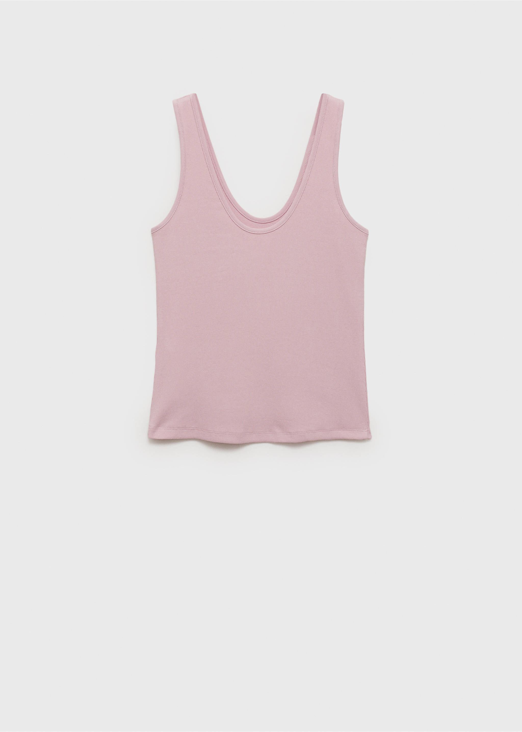 Cotton top with wide straps - Article without model, Pink. Ref: 87085747-00.