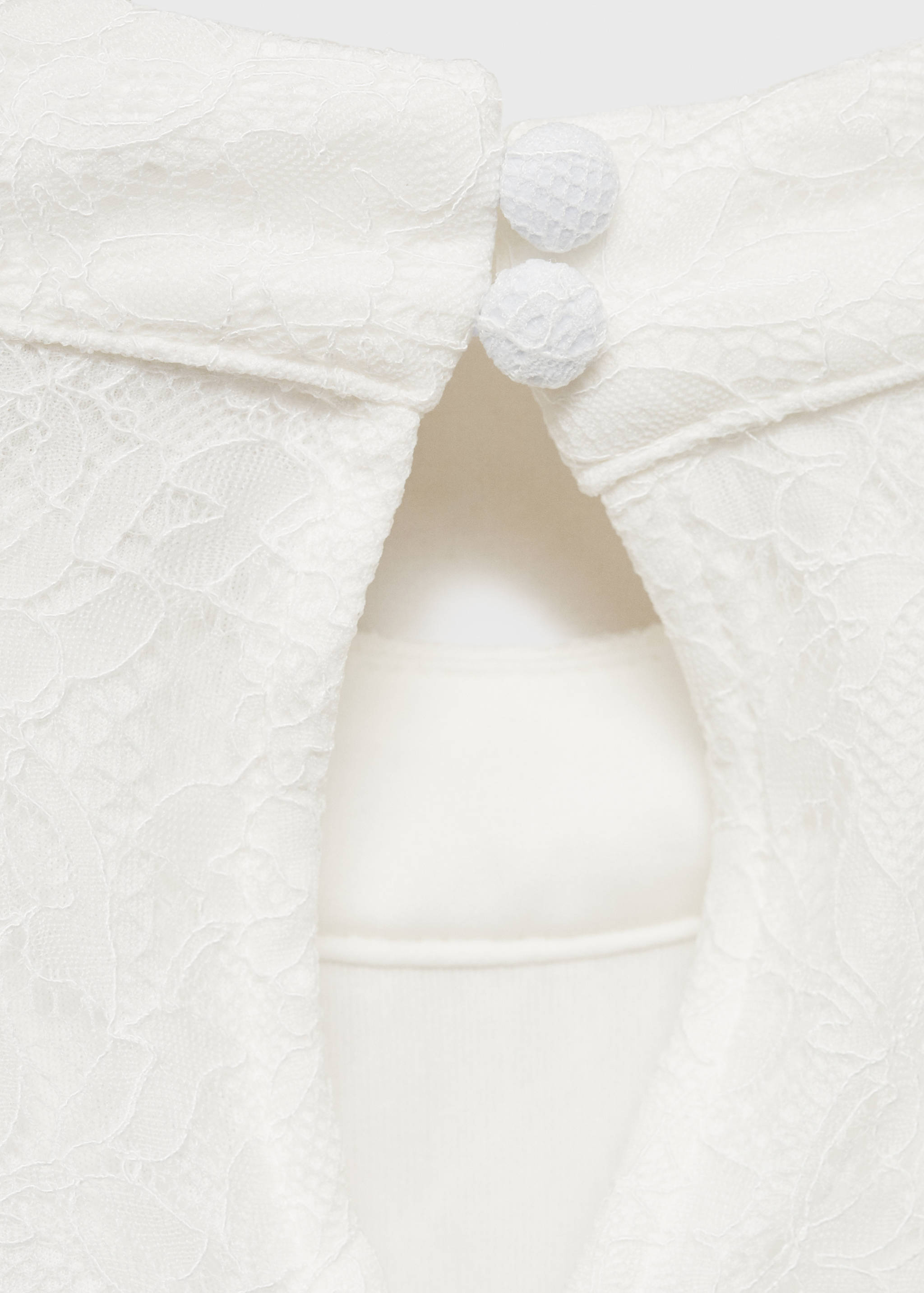 Čipkasta haljina s detaljima ušitaka - Detalji artikla 0