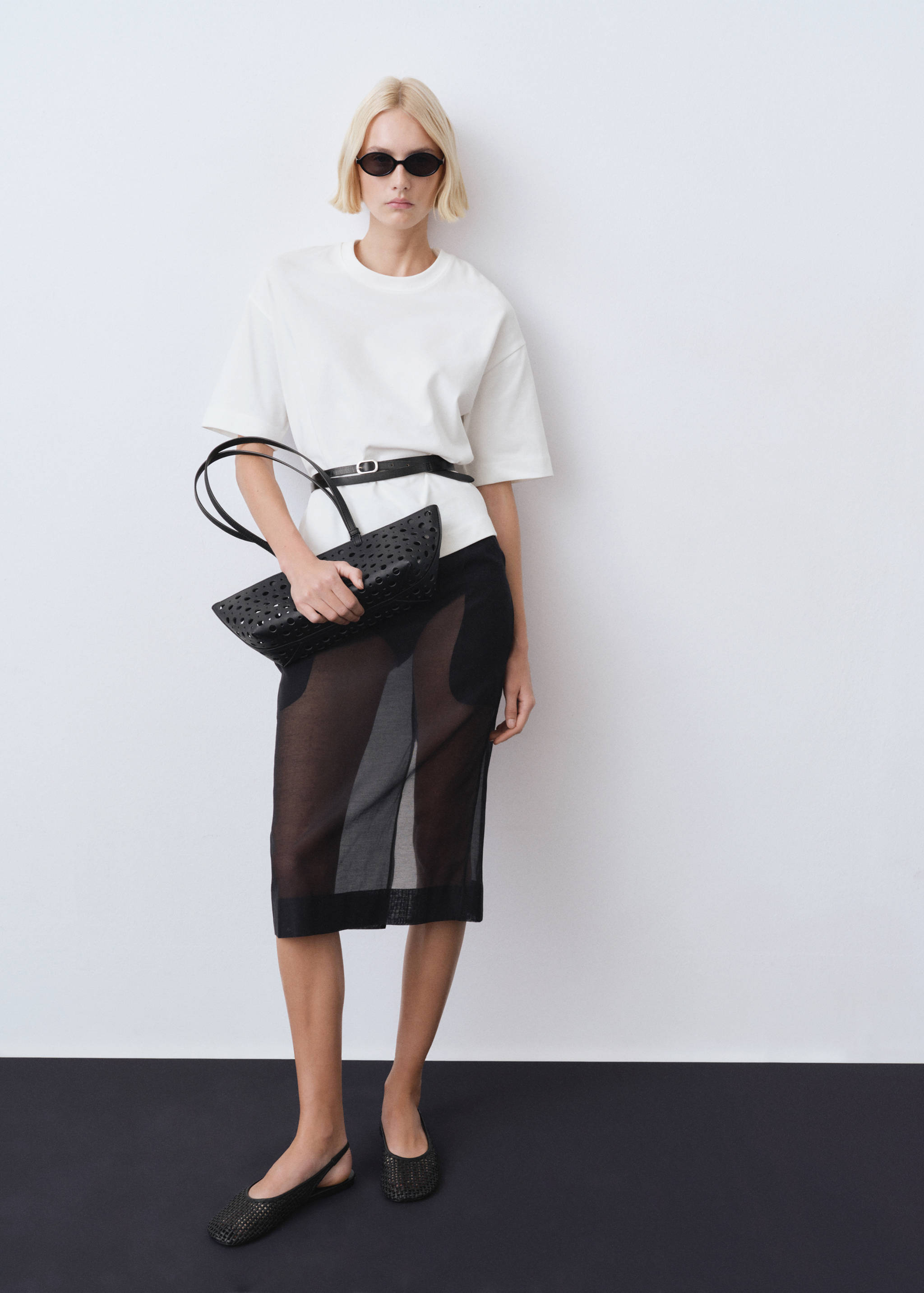 T-shirt en coton oversize - Plan général