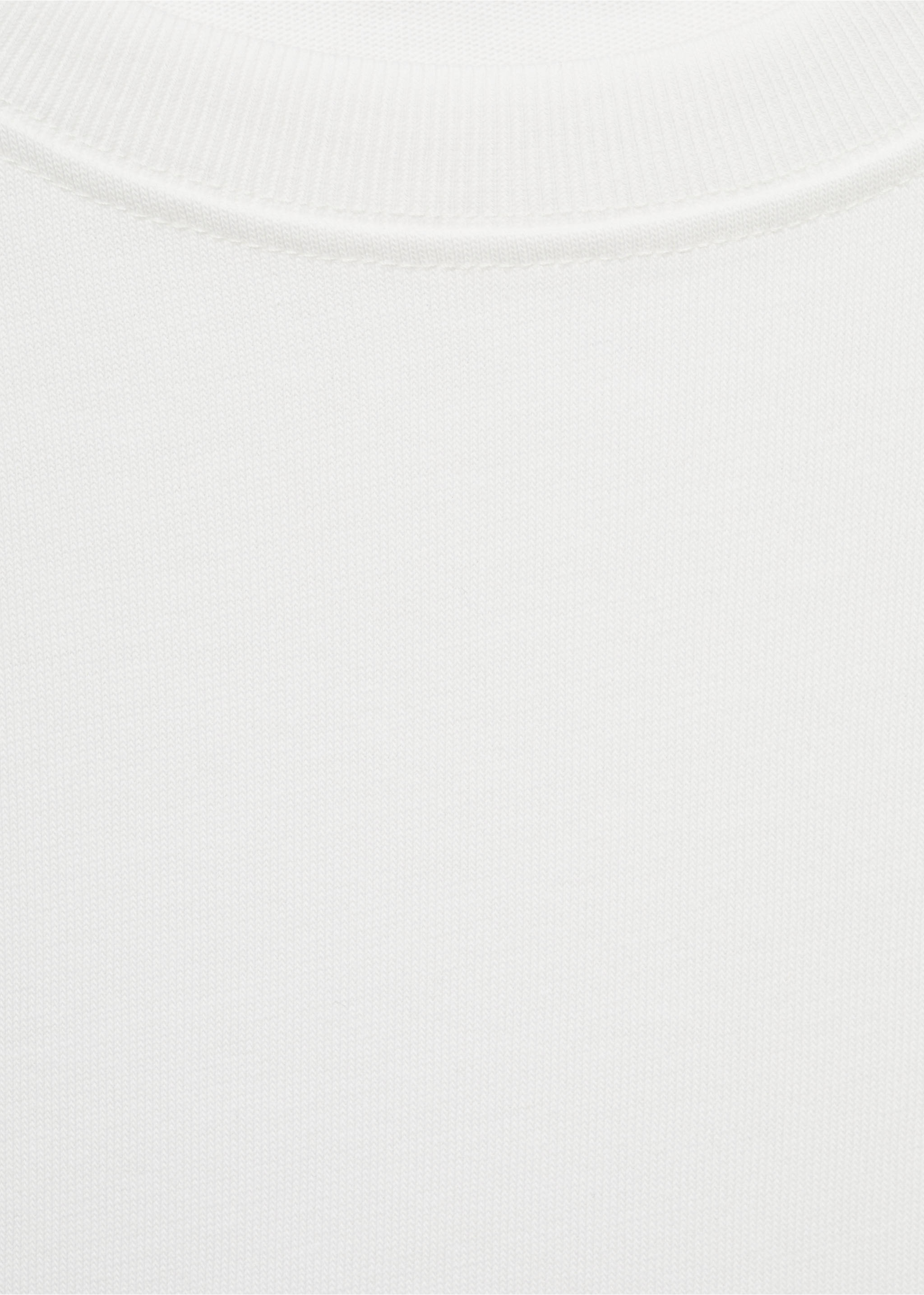 Oversized cotton t-shirt - Details of the article 8, Off White. Ref: 87085756-00.
