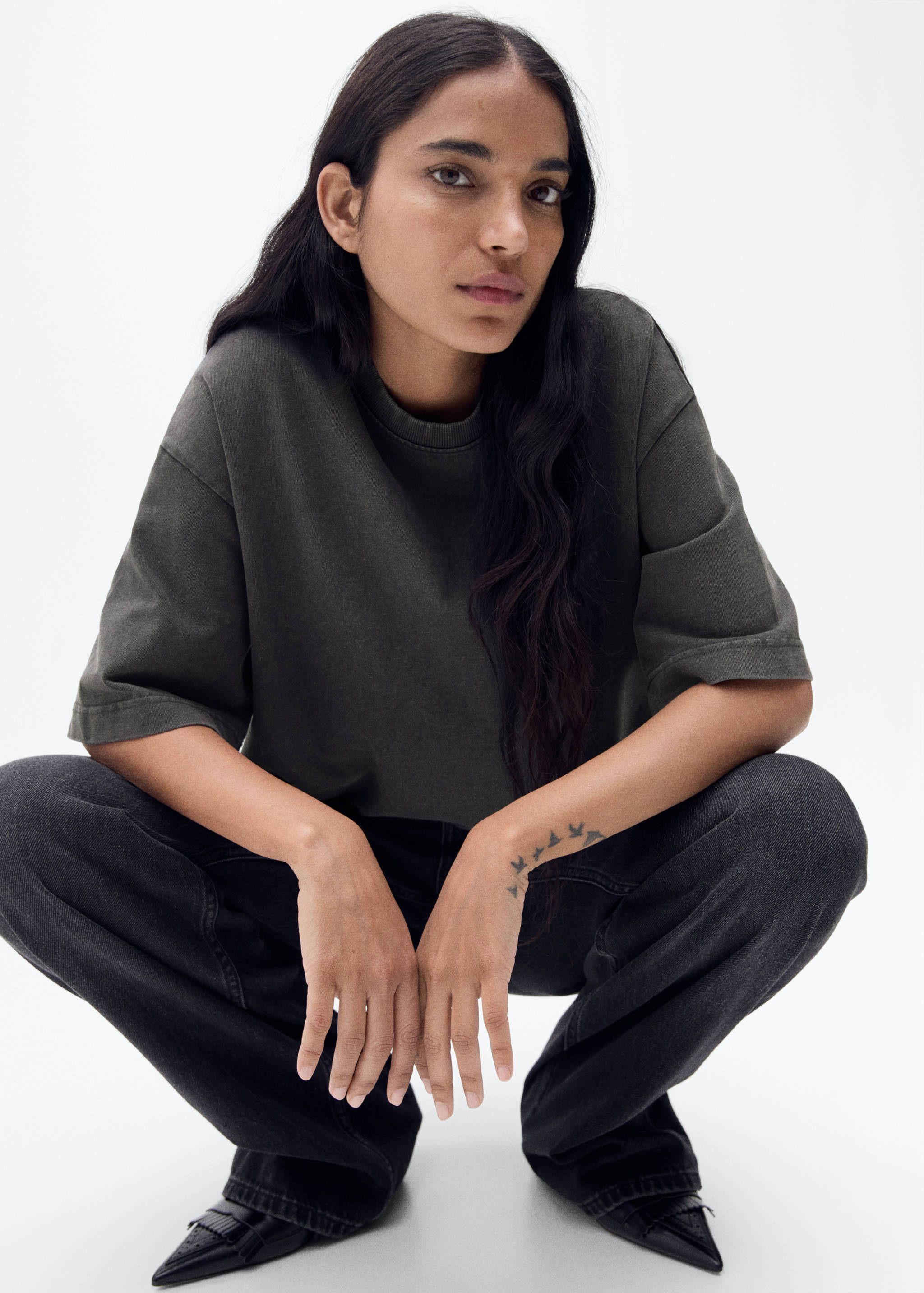 T-shirt en coton oversize - Détail de l'article 1