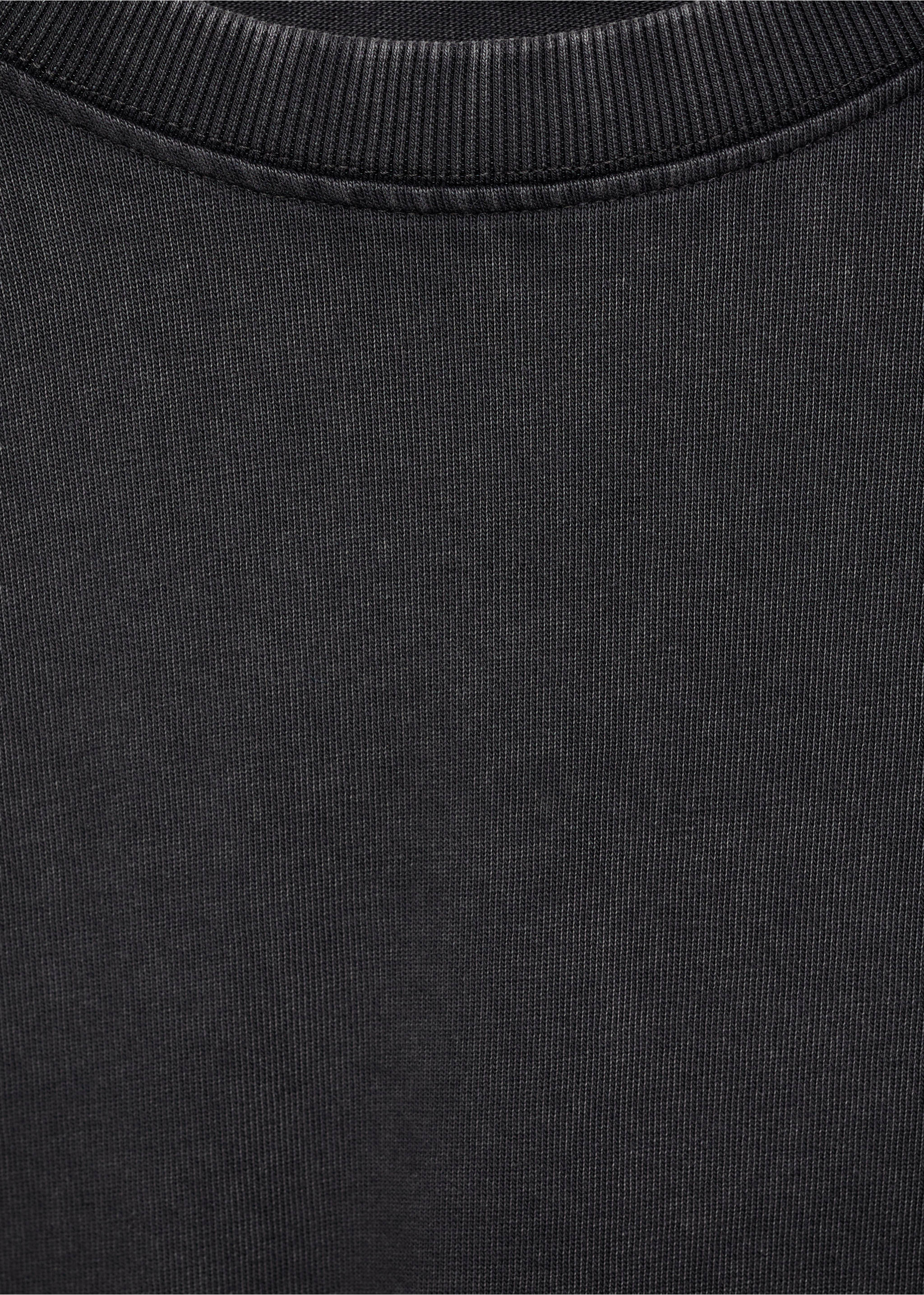 Camiseta algodón oversize - Detalle del artículo 8, Gris antracita. Ref: 87085756-00.