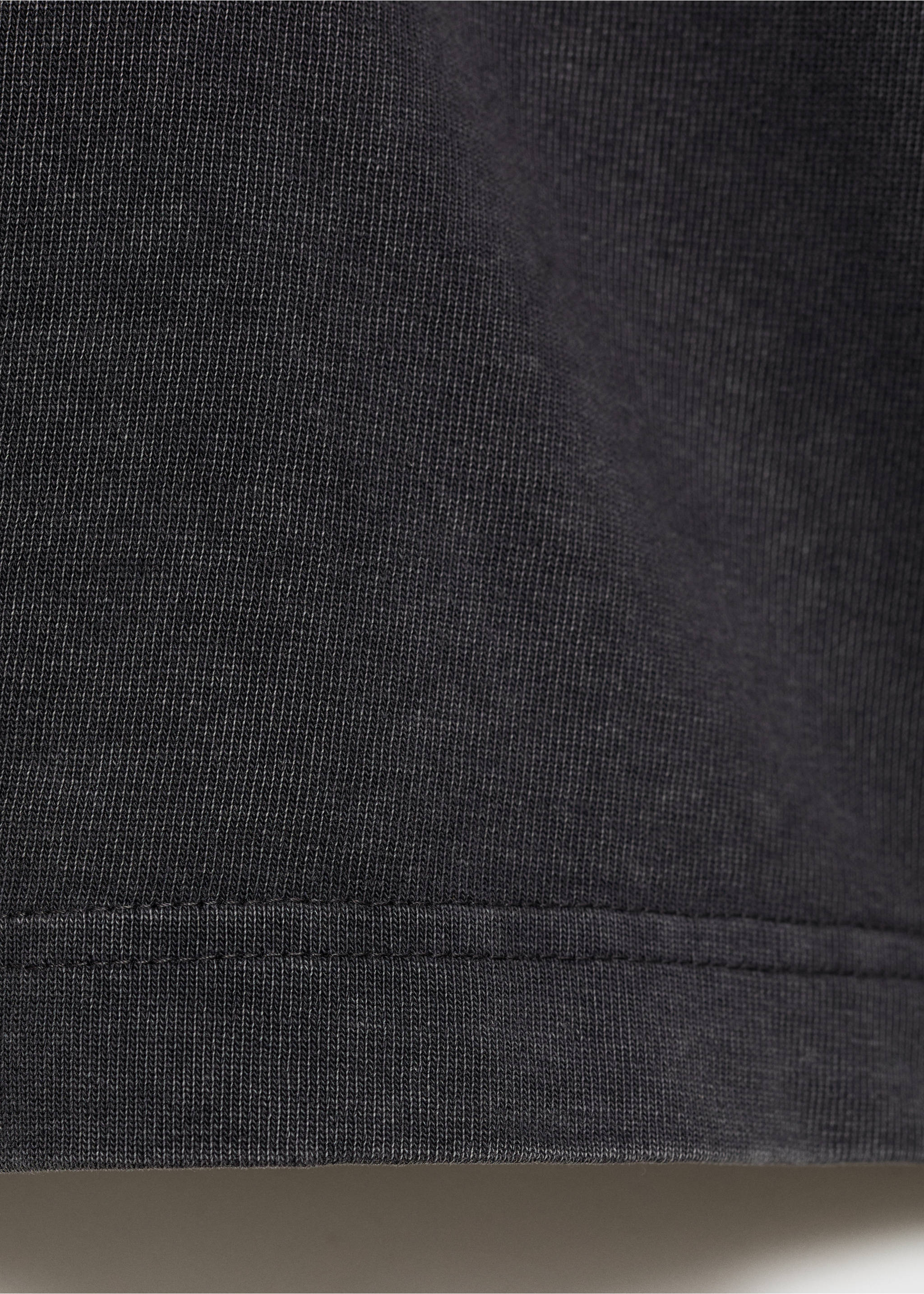 Camiseta algodón oversize - Detalle del artículo 0, Gris antracita. Ref: 87085756-00.
