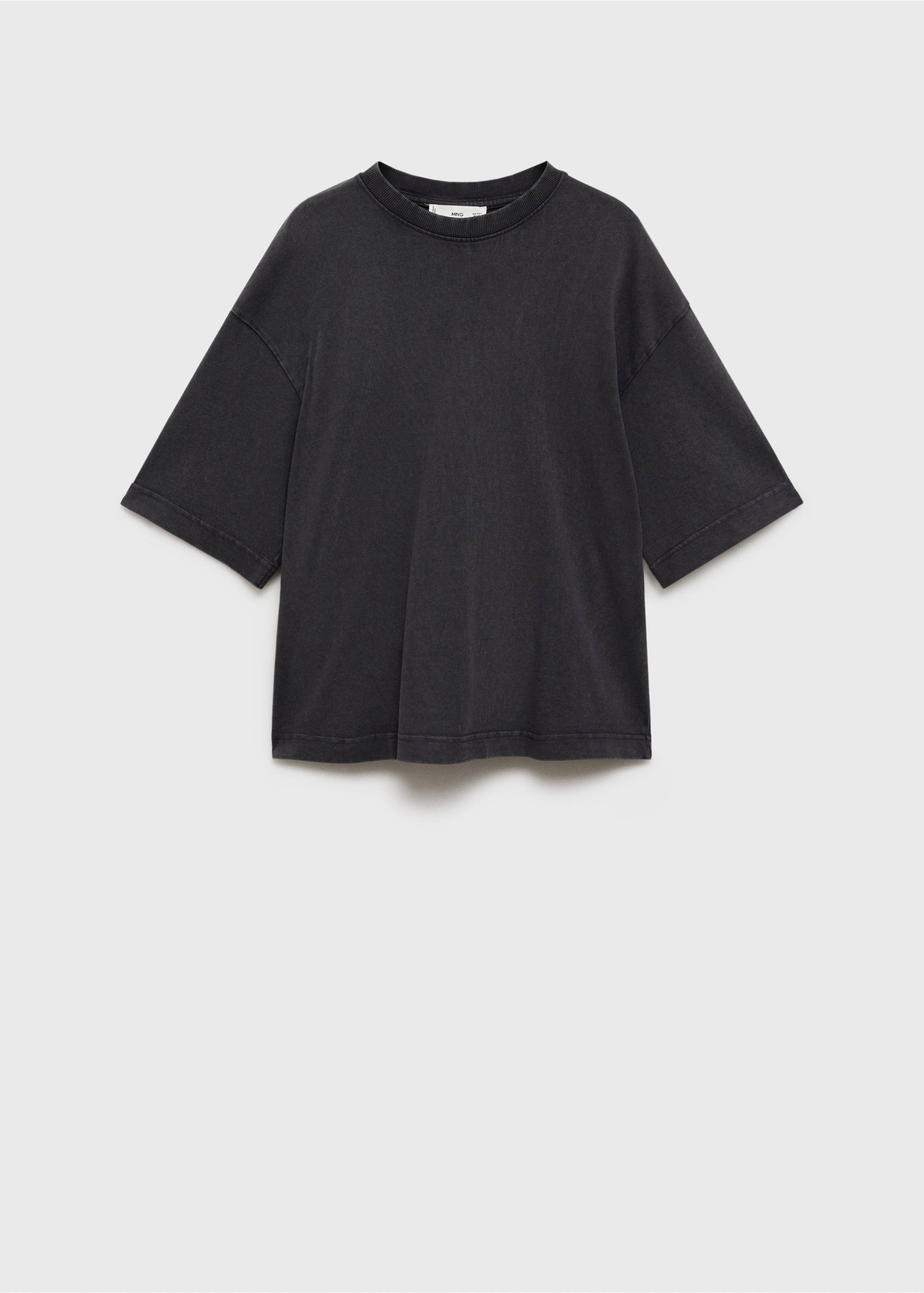 Camiseta algodón oversize - Artículo sin modelo, Gris antracita. Ref: 87085756-00.