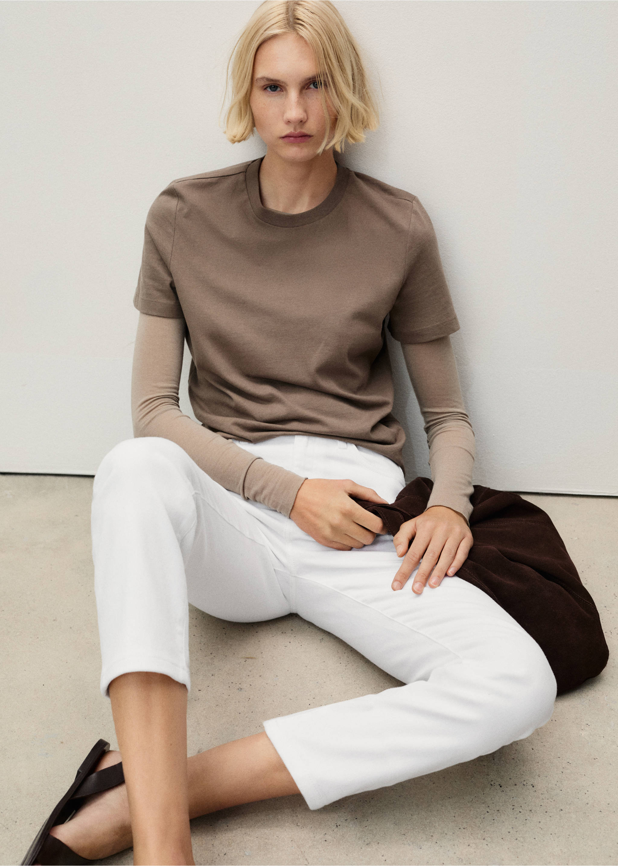 Jean Claudia slim crop - Détail de l'article 1, Blanc. Ref: 87085758-00.