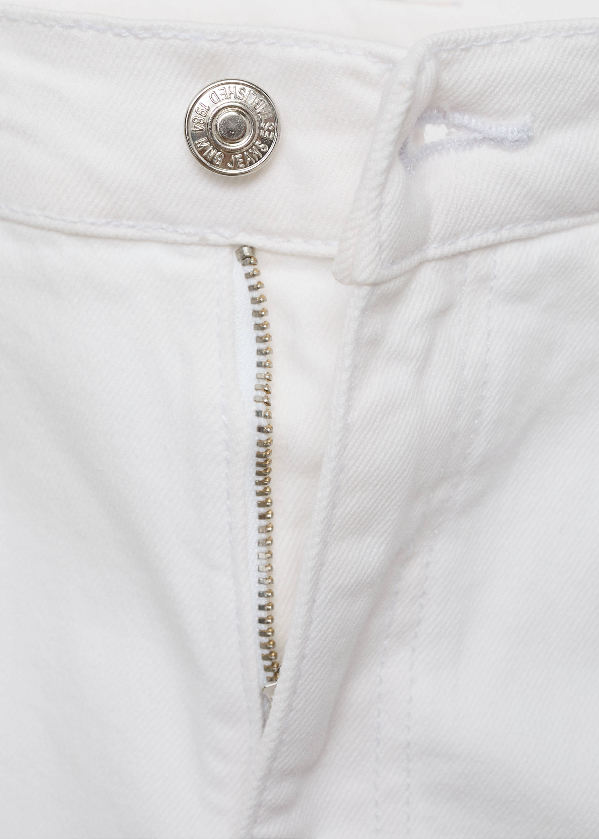 Jean Claudia slim crop - Détail de l'article 8, Blanc. Ref: 87085758-00.