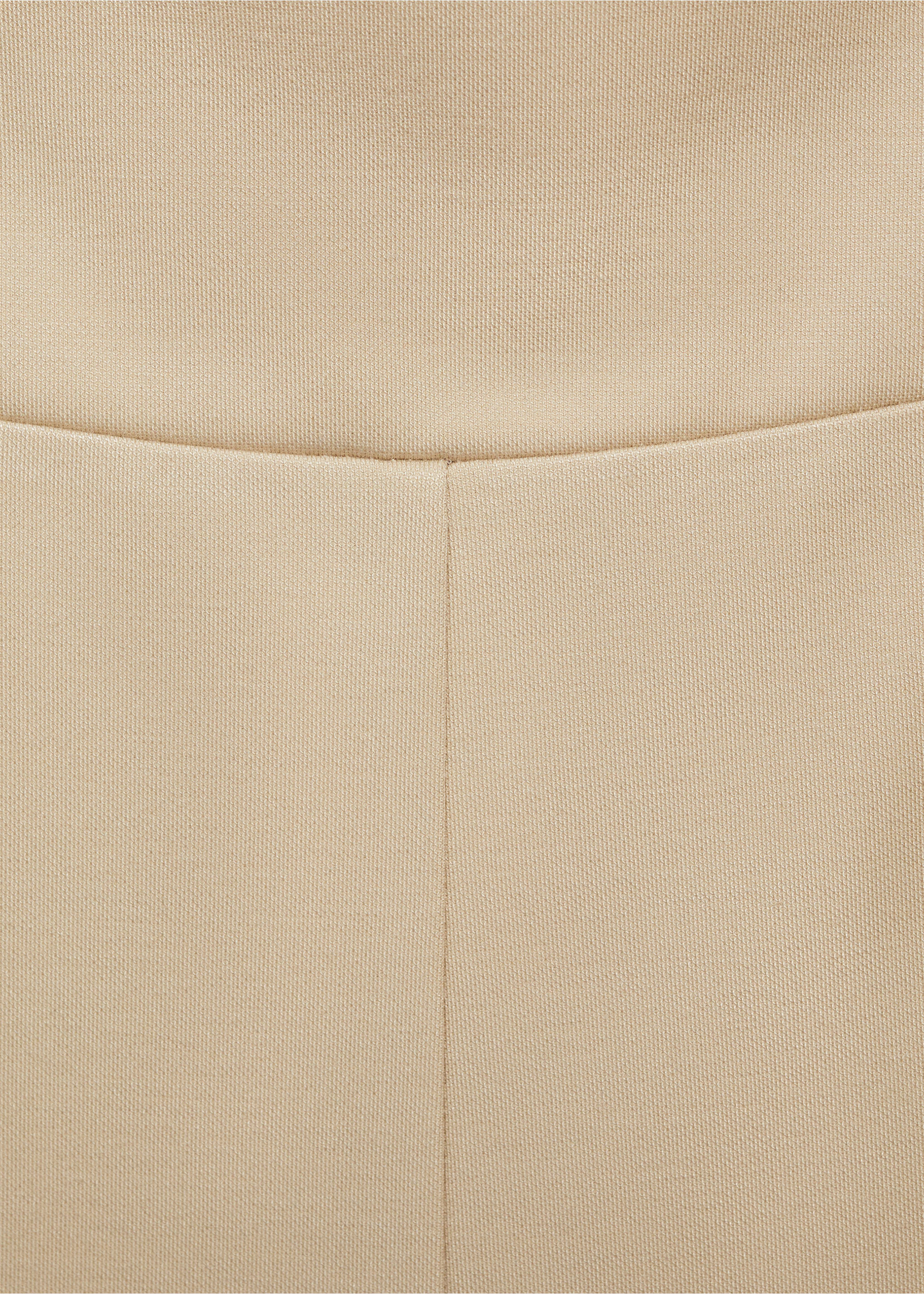 Wide leg maternity trousers - Details of the article 8, Sand. Ref: 87085759-00.