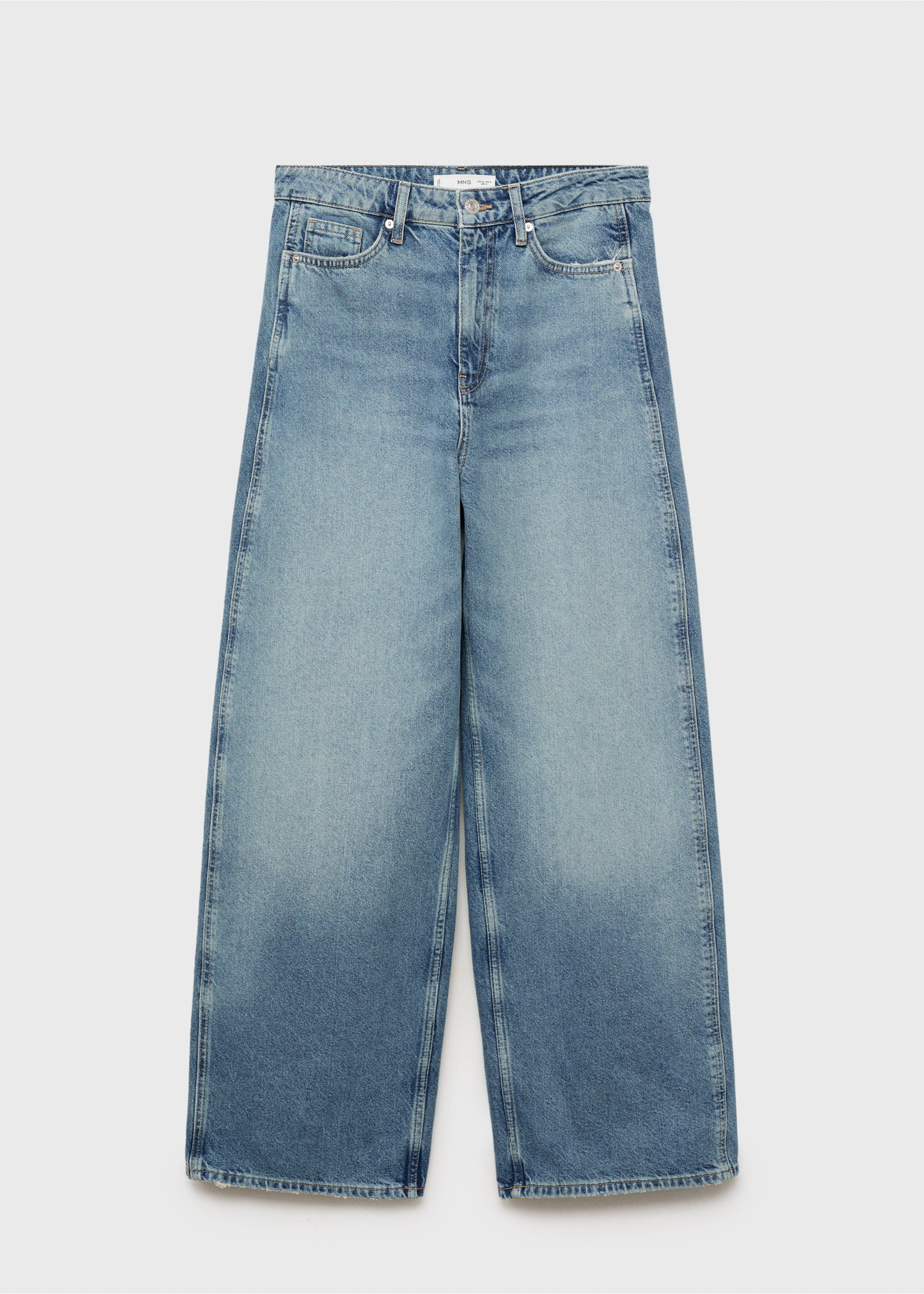 High-rise balloon jeans - Article without model, Medium Blue. Ref: 87085760-00.