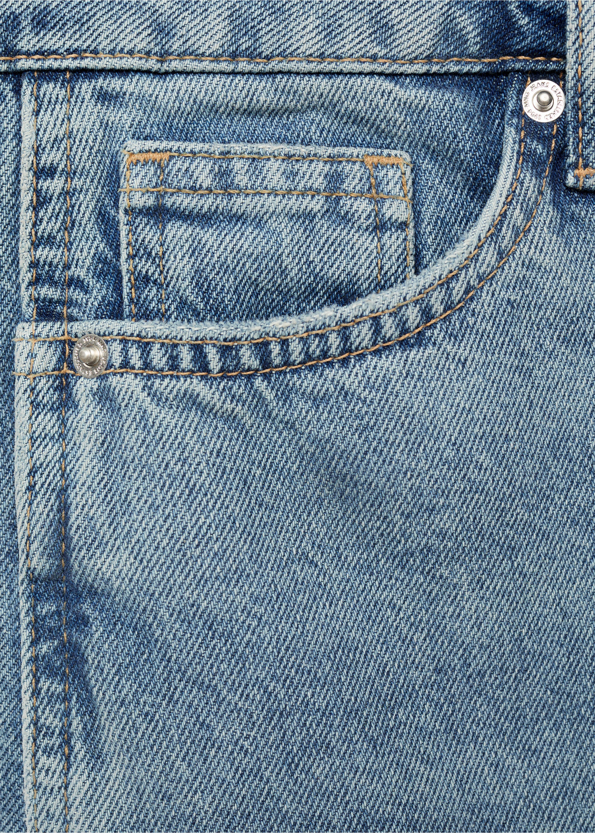 High-rise balloon jeans - Details of the article 0, Medium Blue. Ref: 87085760-00.