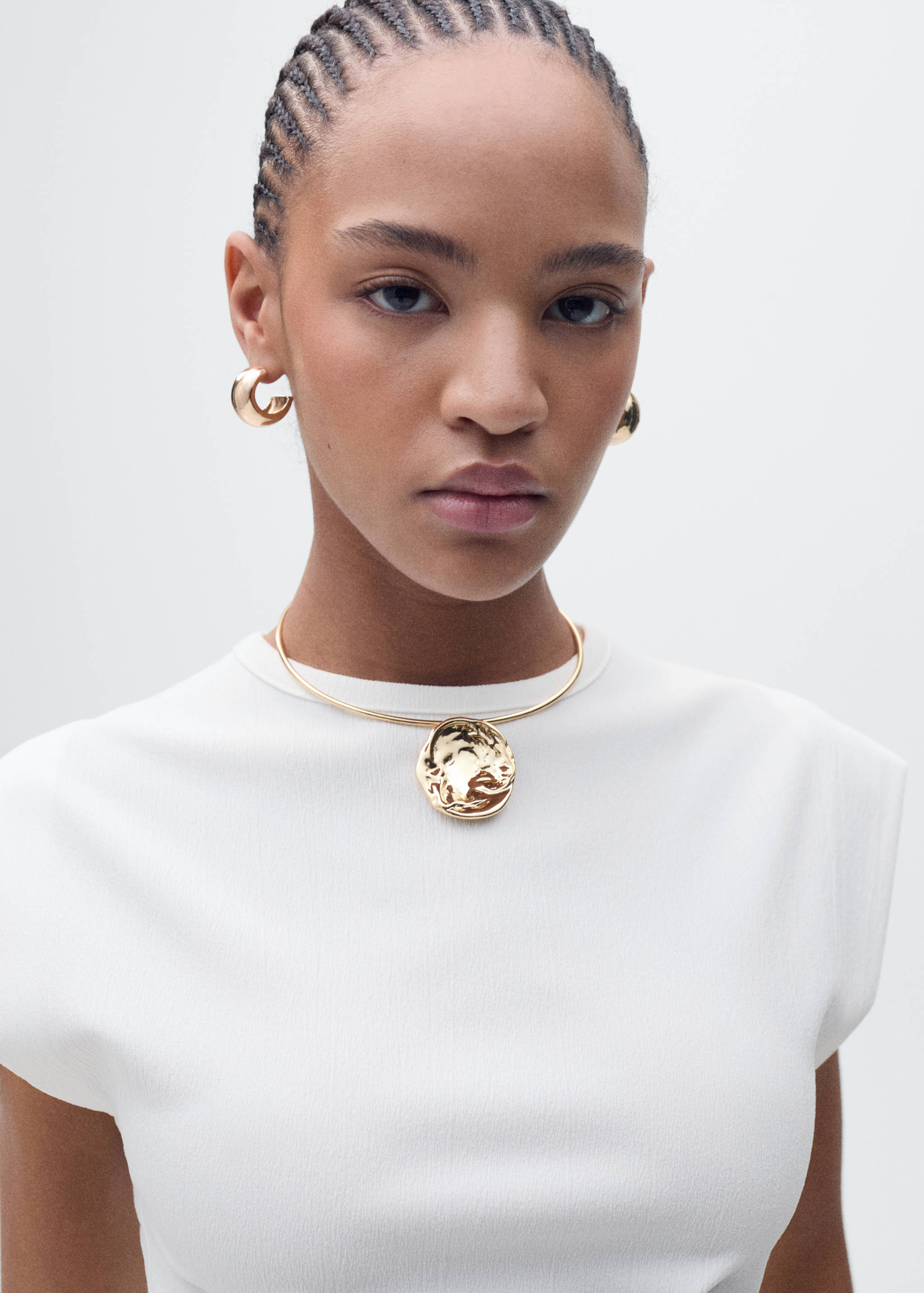 Camiseta drapeada sin mangas - Detalle del artículo 1