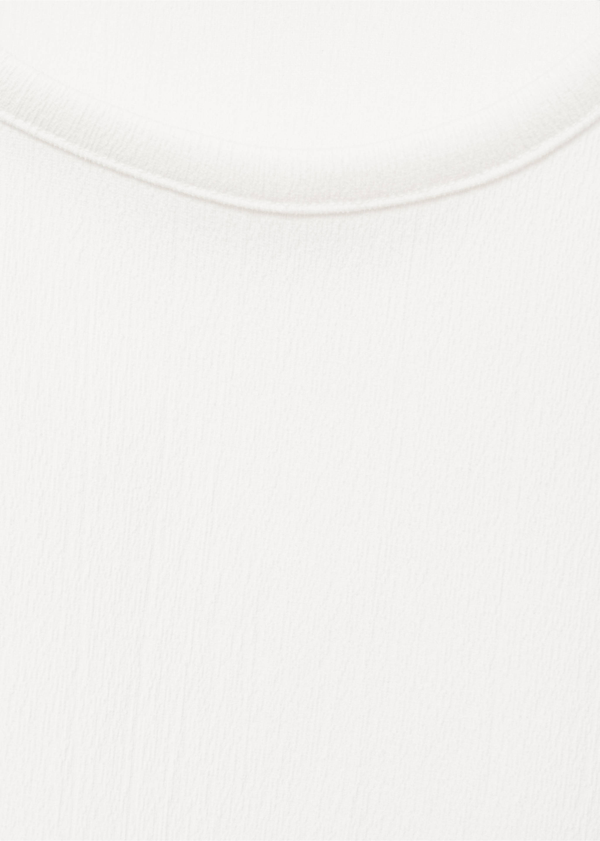 Camiseta drapeada sin mangas - Detalle del artículo 8, Blanco roto. Ref: 87085764-00.
