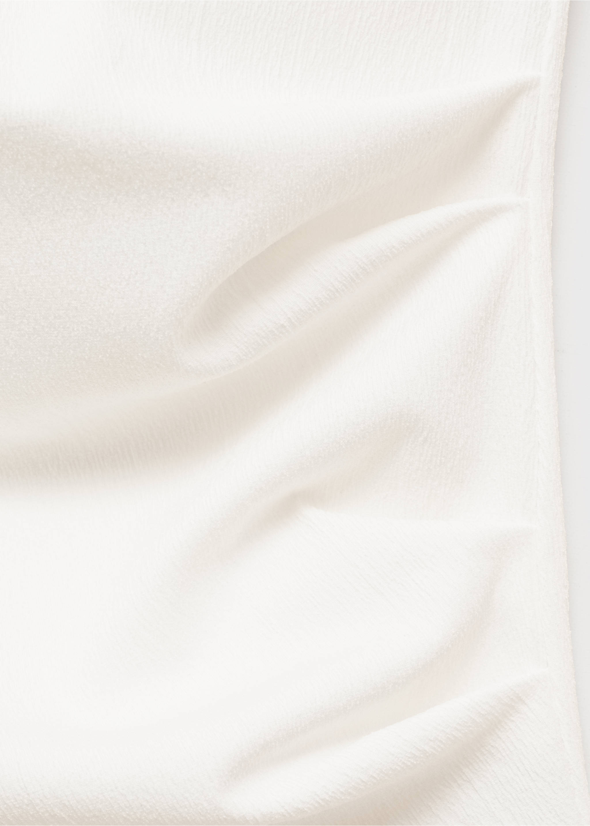 Camiseta drapeada sin mangas - Detalle del artículo 0, Blanco roto. Ref: 87085764-00.