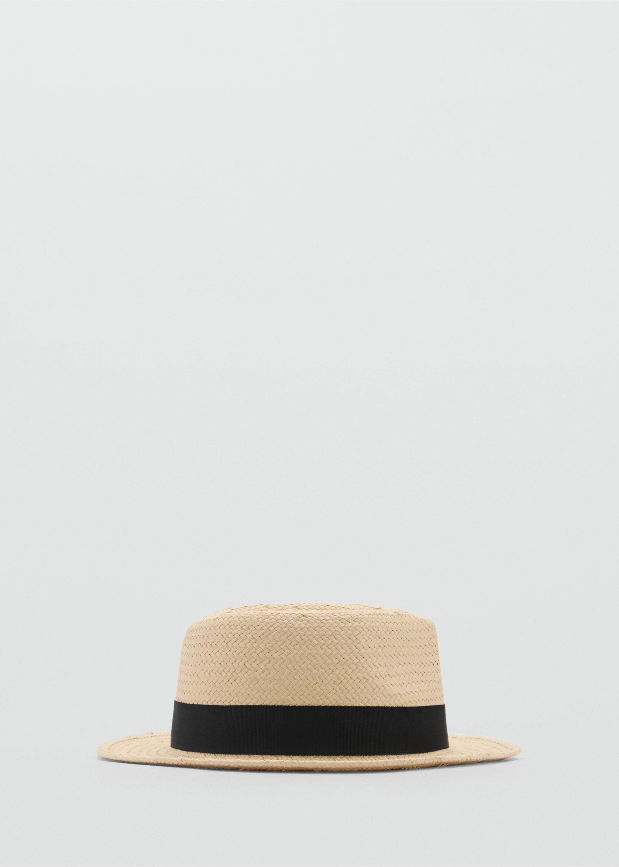 Sombrero fibra natural lazo - Artículo sin modelo, Beige. Ref: 87085916-00.