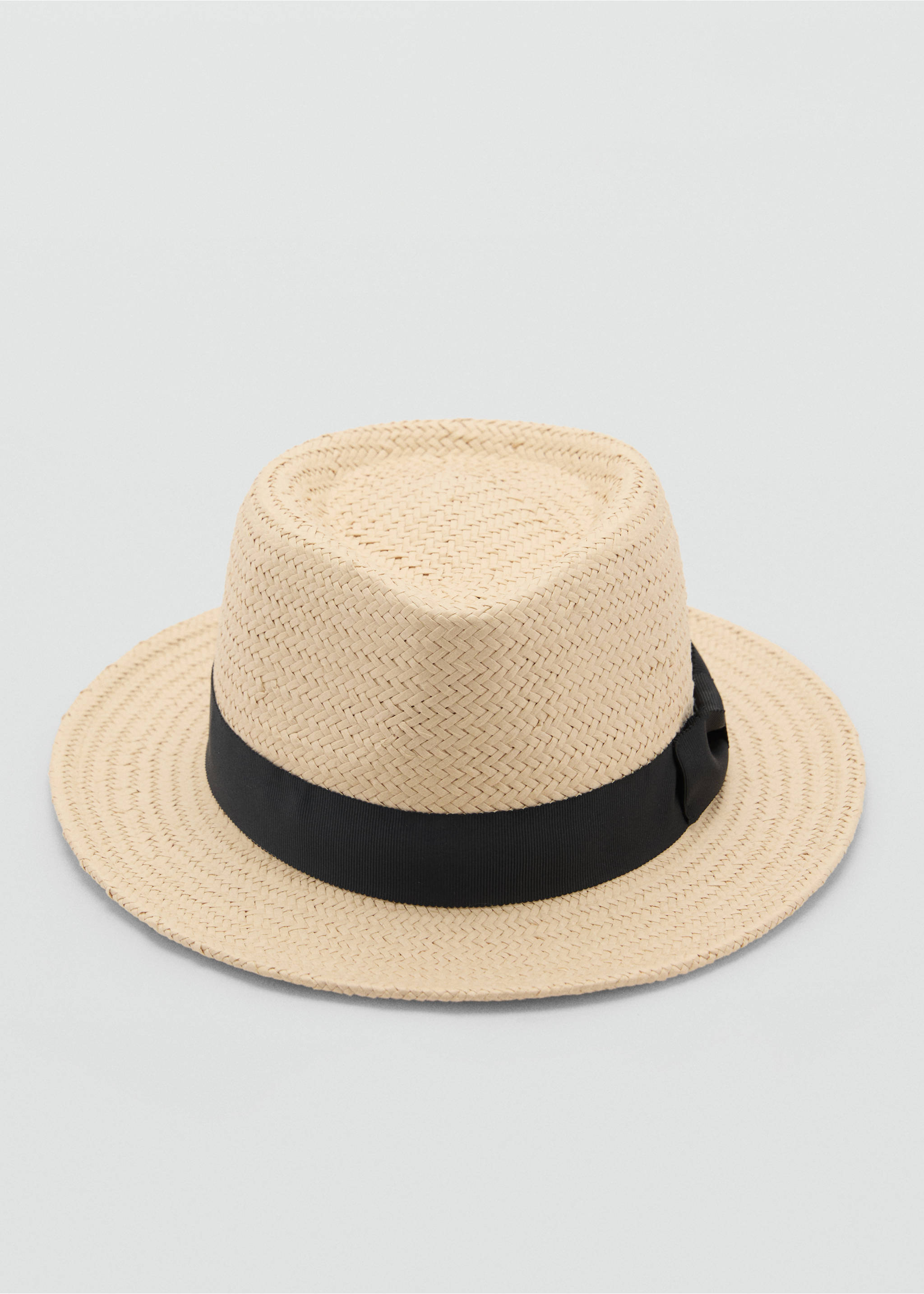 Sombrero fibra natural lazo - Plano medio, Beige. Ref: 87085916-00.