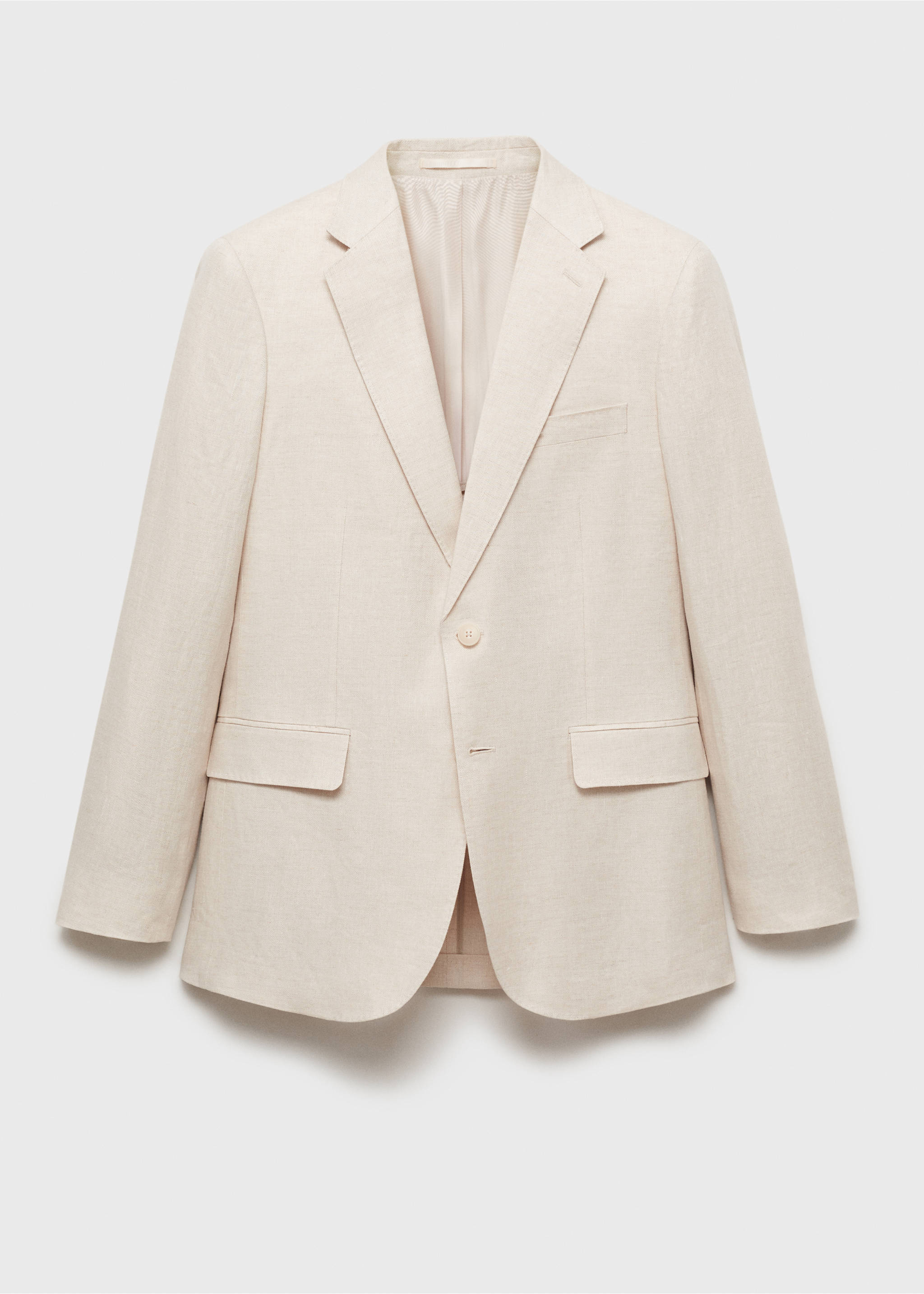 Veste costume Amalfi 100 % lin slim-fit - Article sans modèle, Écru. Ref: 87085918-00.