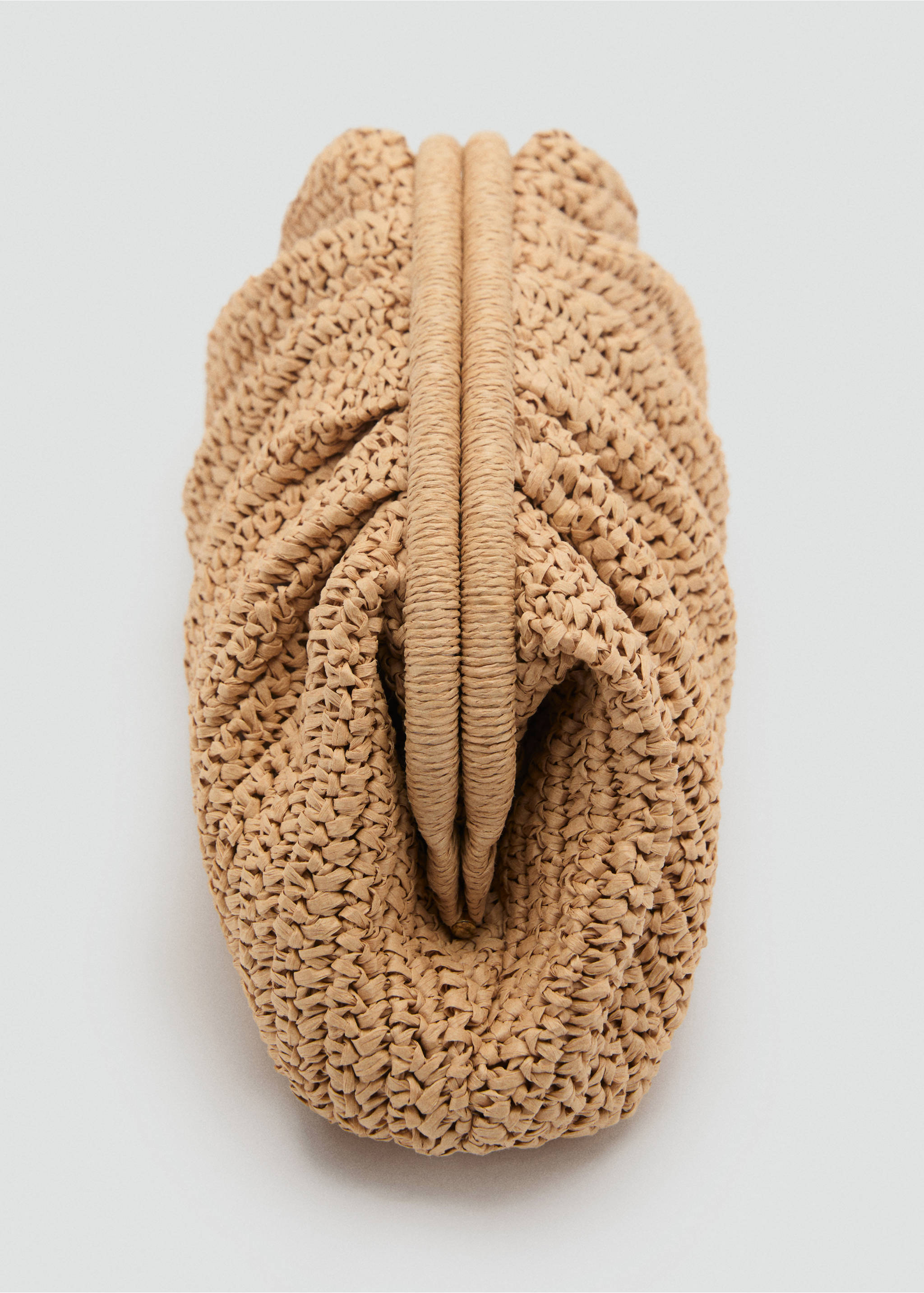 Handtasche aus Naturfaser - Detail des Artikels 2, Beige. Ref: 87085920-00.