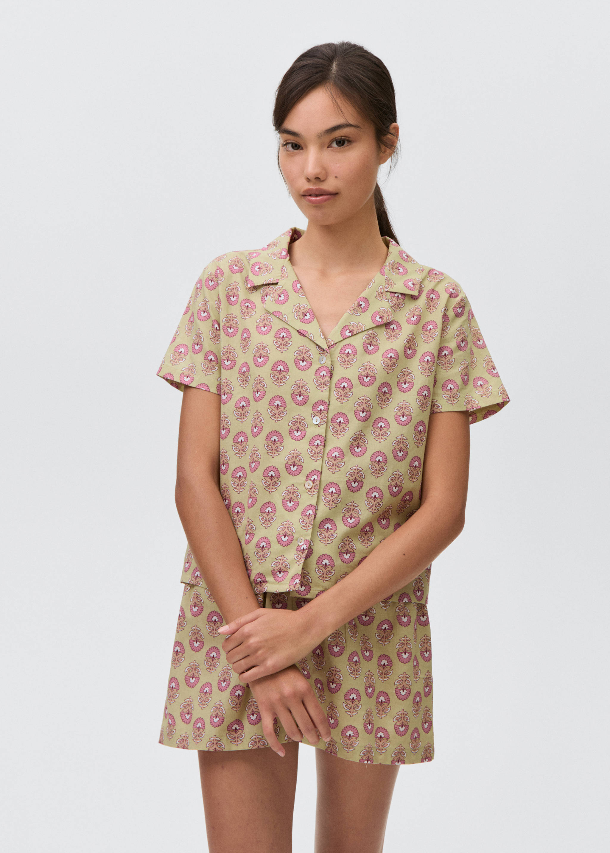 Pack pijama algodón estampado - Plano medio