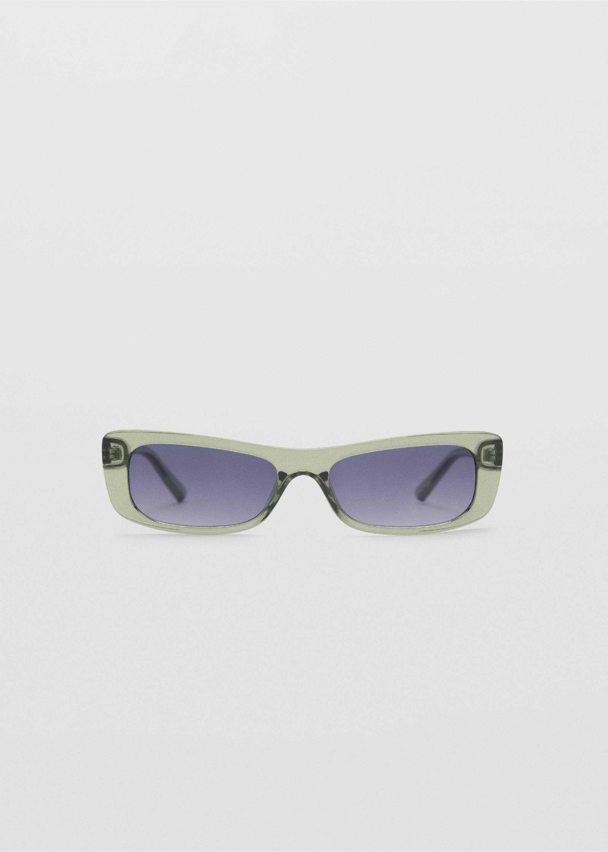 Squared frame sunglasses - Article without model, Green. Ref: 87085924-00.