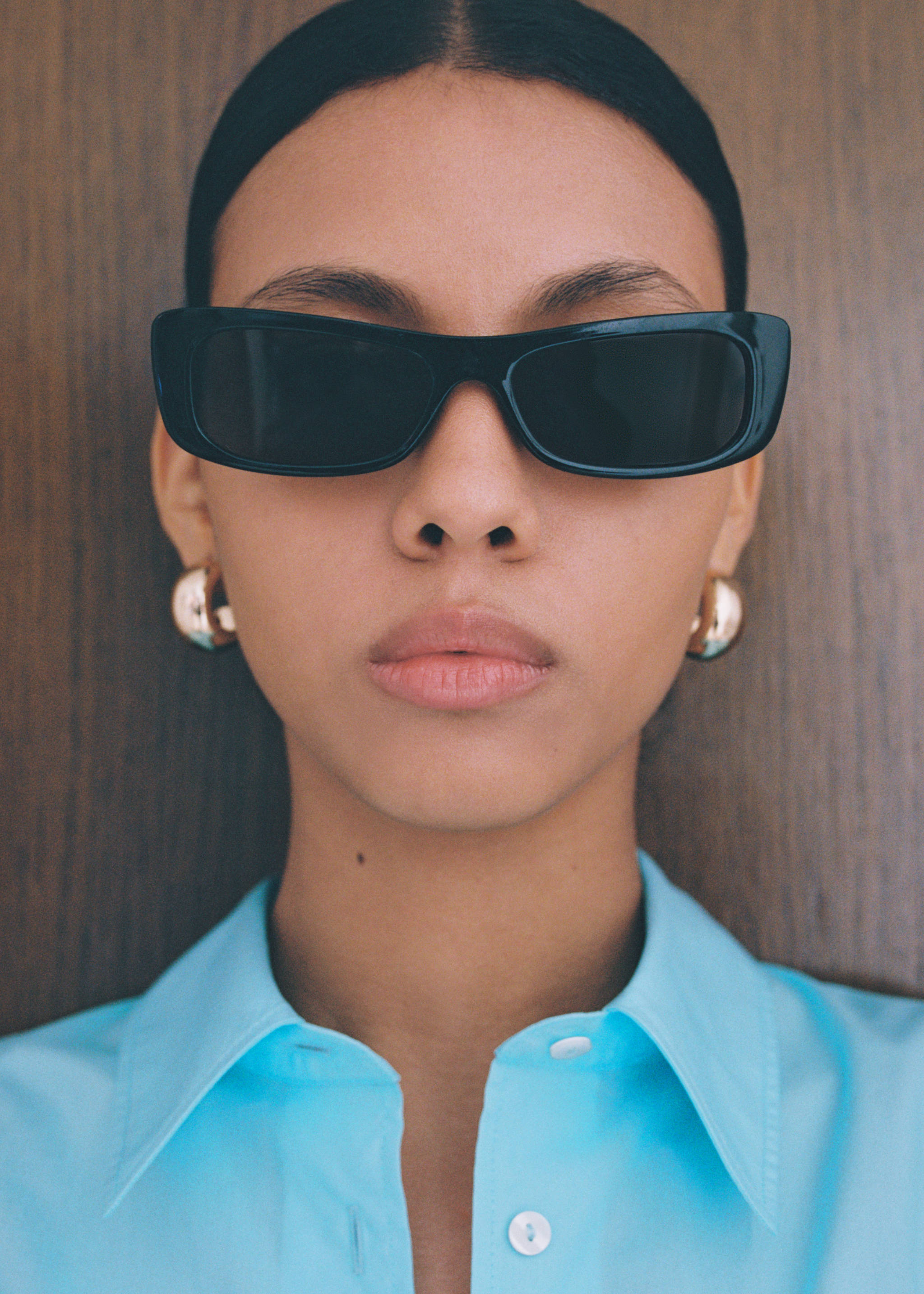 Squared frame sunglasses - General plane