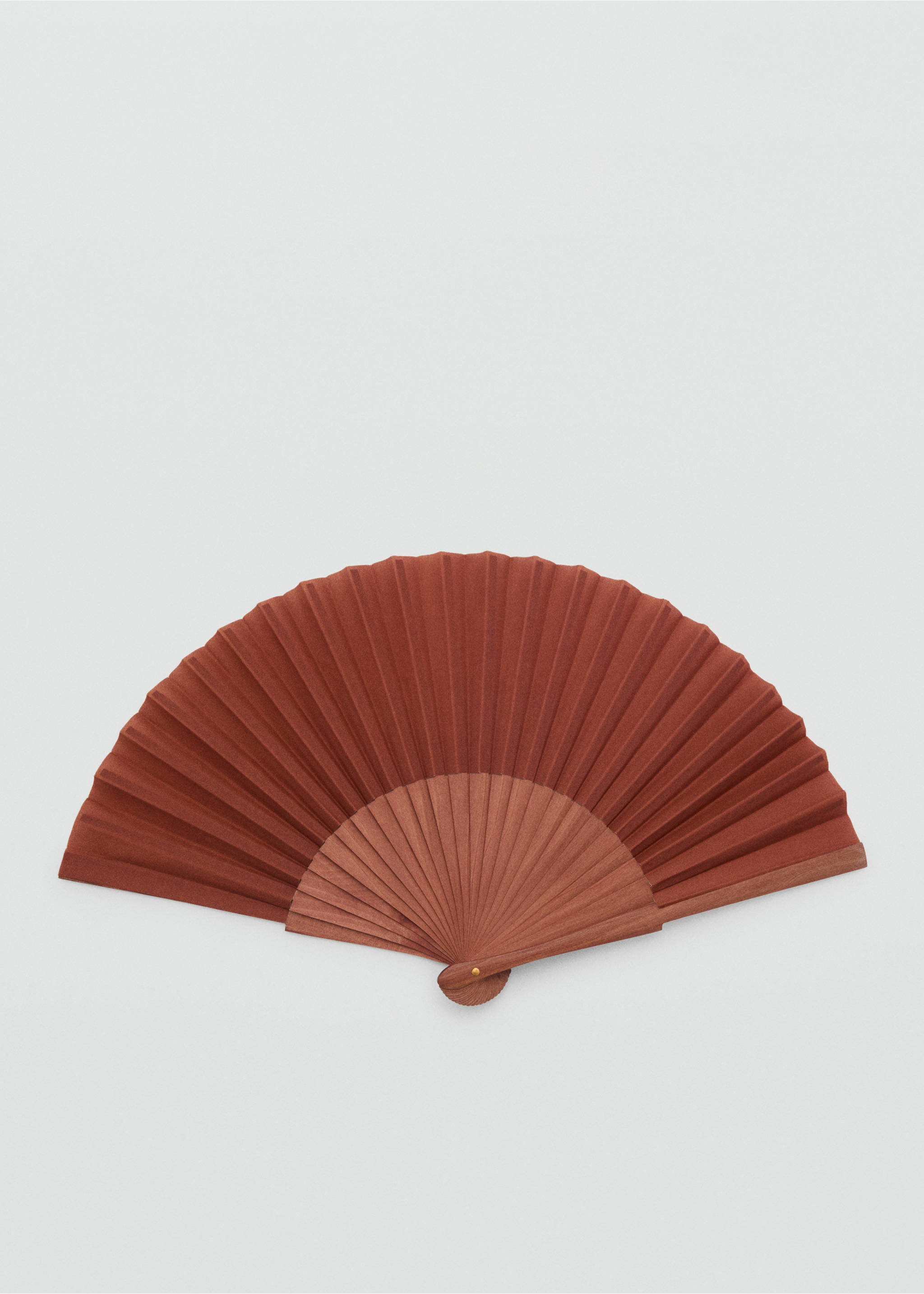 Smooth wooden fan - Medium plane, Burnt Orange. Ref: 87085925-00.