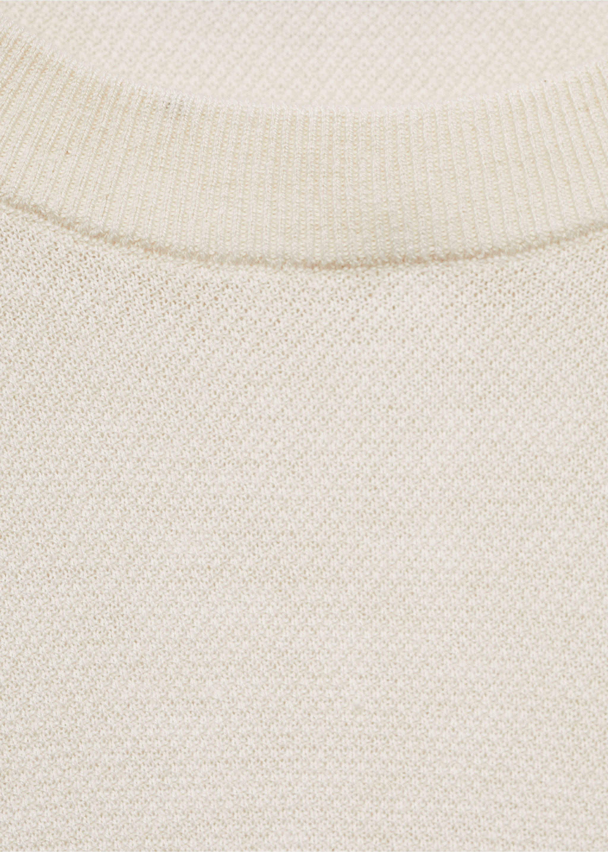 Feinstrick-Pullover - Detail des Artikels 8, Elfenbeinweiß. Ref: 87085932-00.