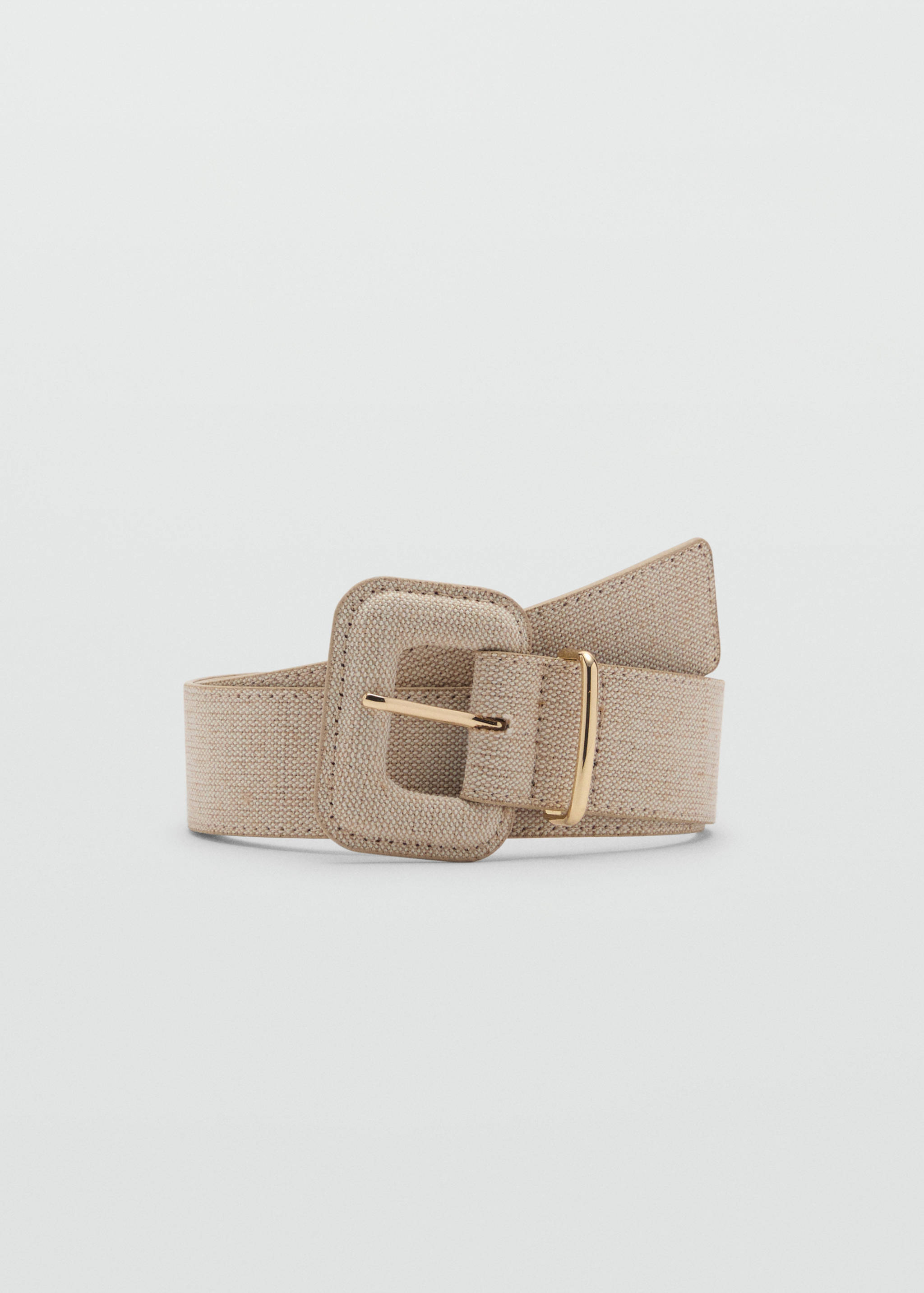 Cotton and linen-blend belt - Article without model