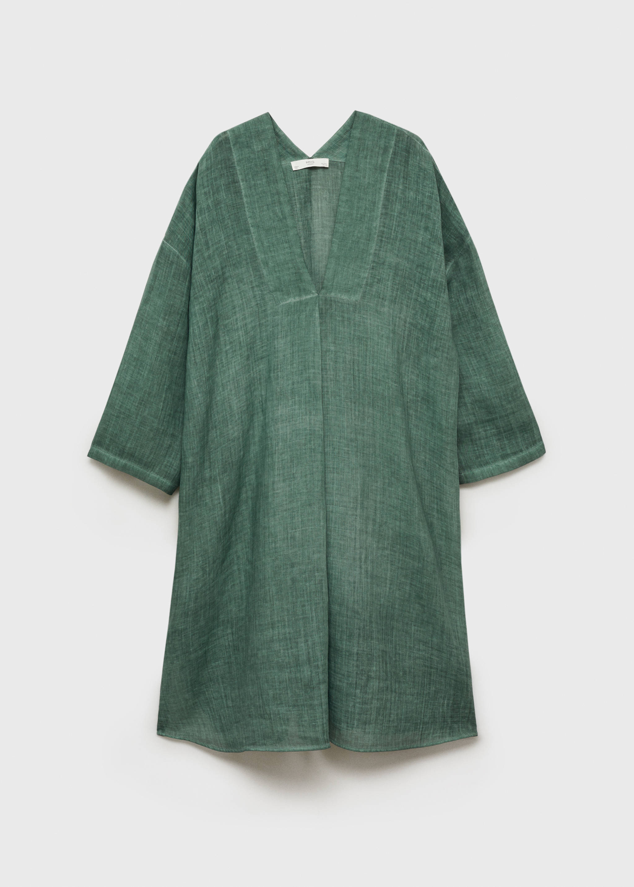 Ramie-Kaftan im Overdyed-Design - Artikel ohne Model