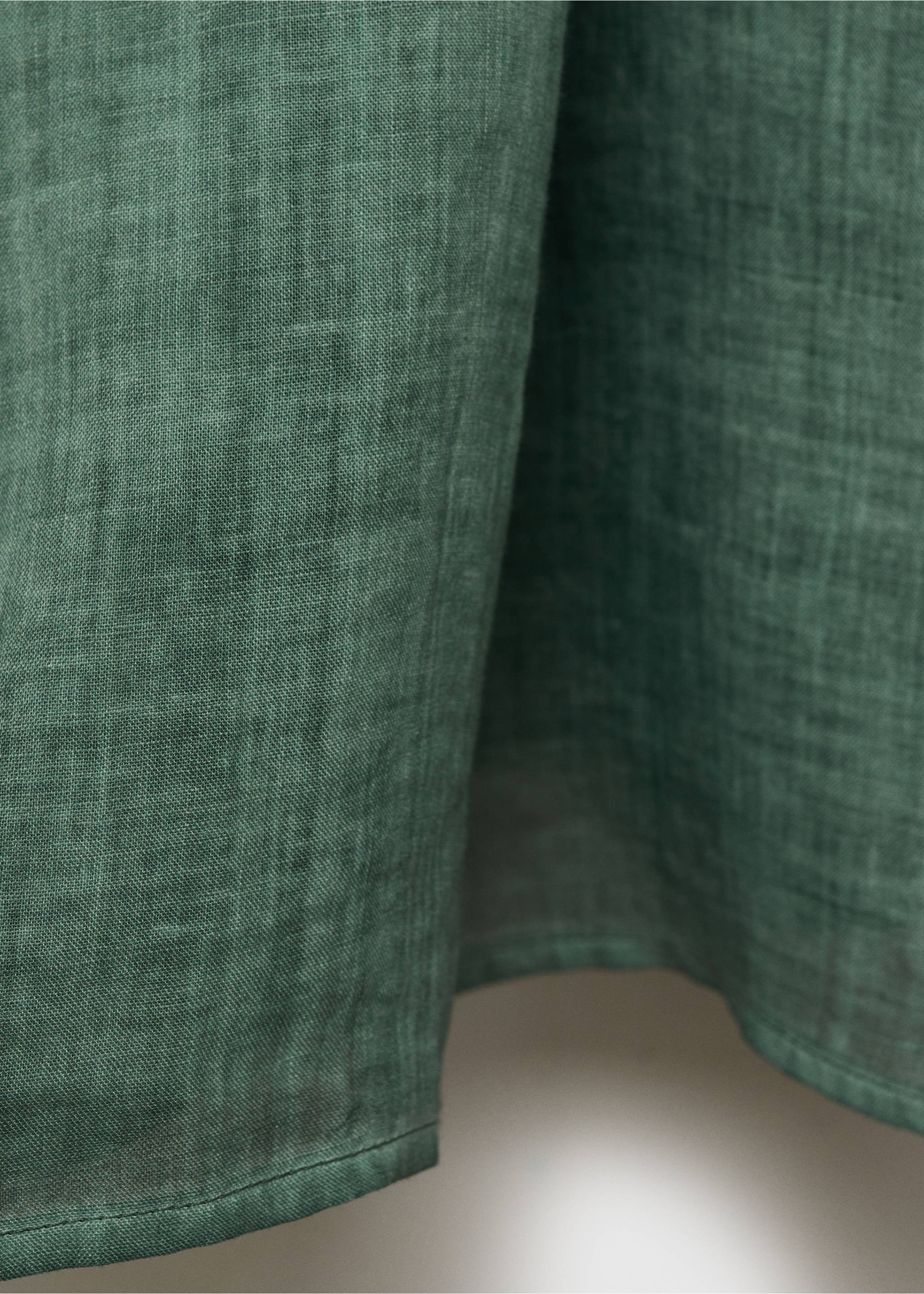 Ramie-Kaftan im Overdyed-Design - Detail des Artikels 0, Dunkelgrau. Ref: 87085935-00.