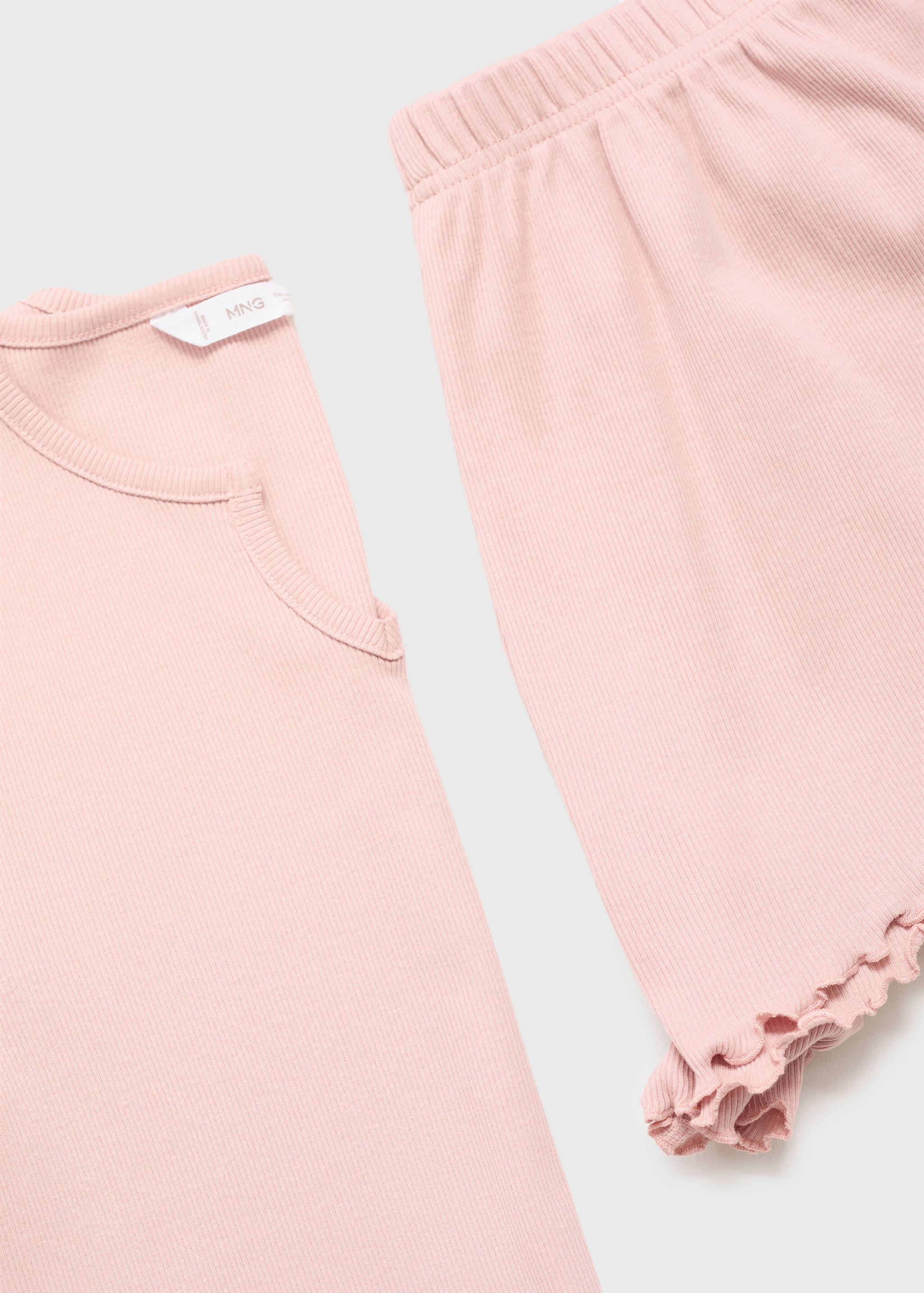 Pijama corto canalé - Detalle del artículo 8