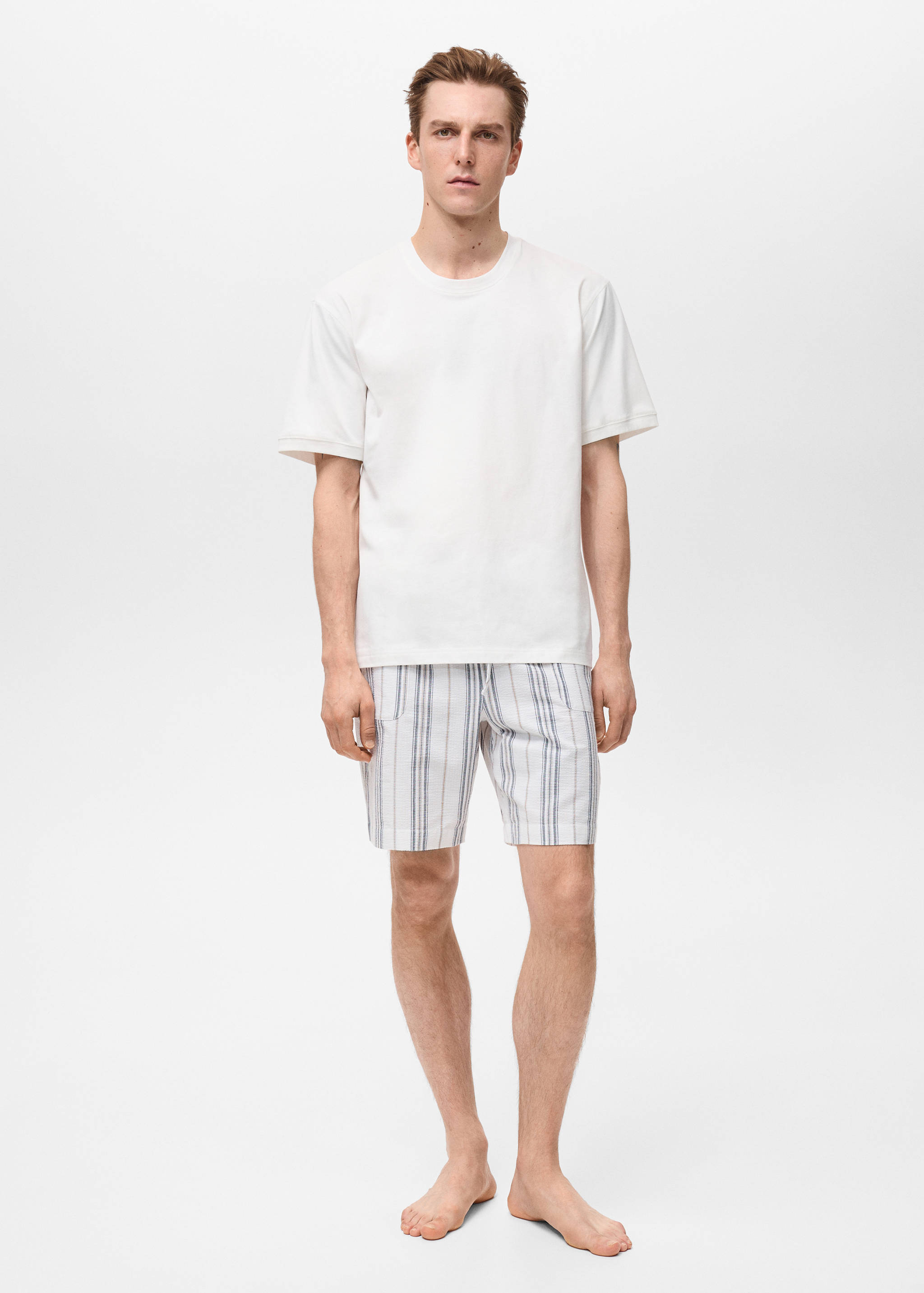 Set katoenen pyjama 100% katoen - Overzichtstekening