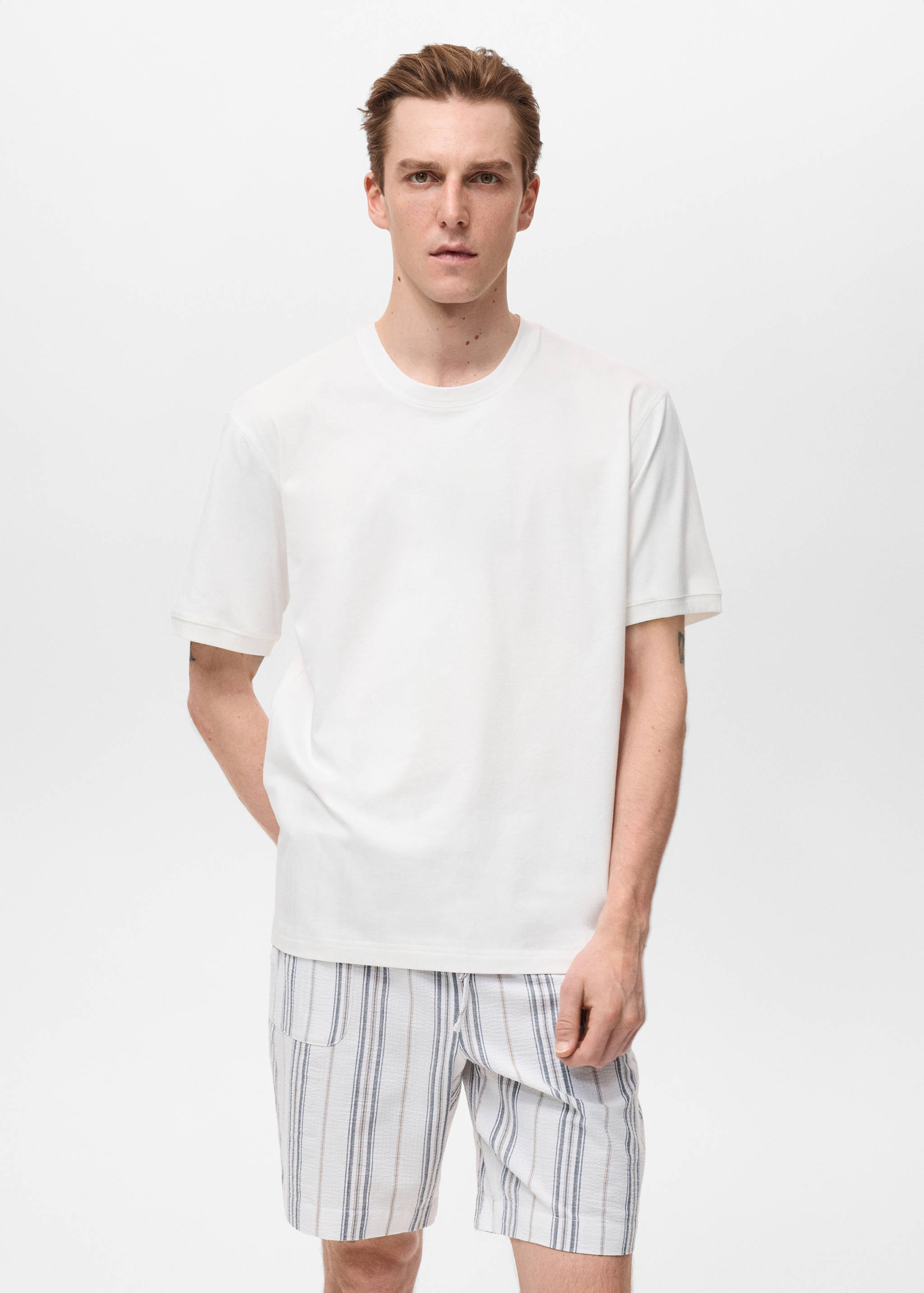 Set katoenen pyjama 100% katoen - Middenvlak