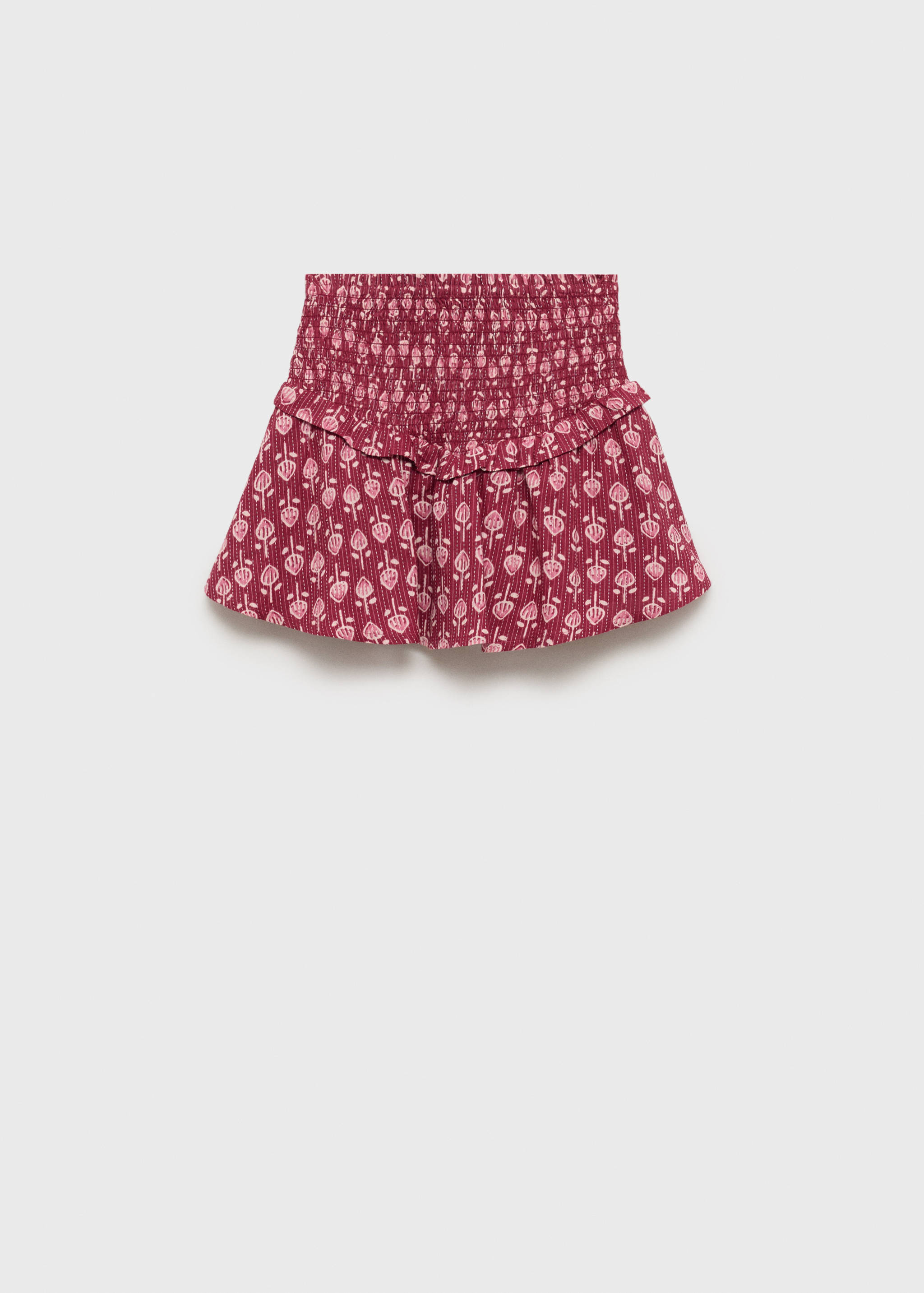 Minifalda fruncida volante - Artículo sin modelo