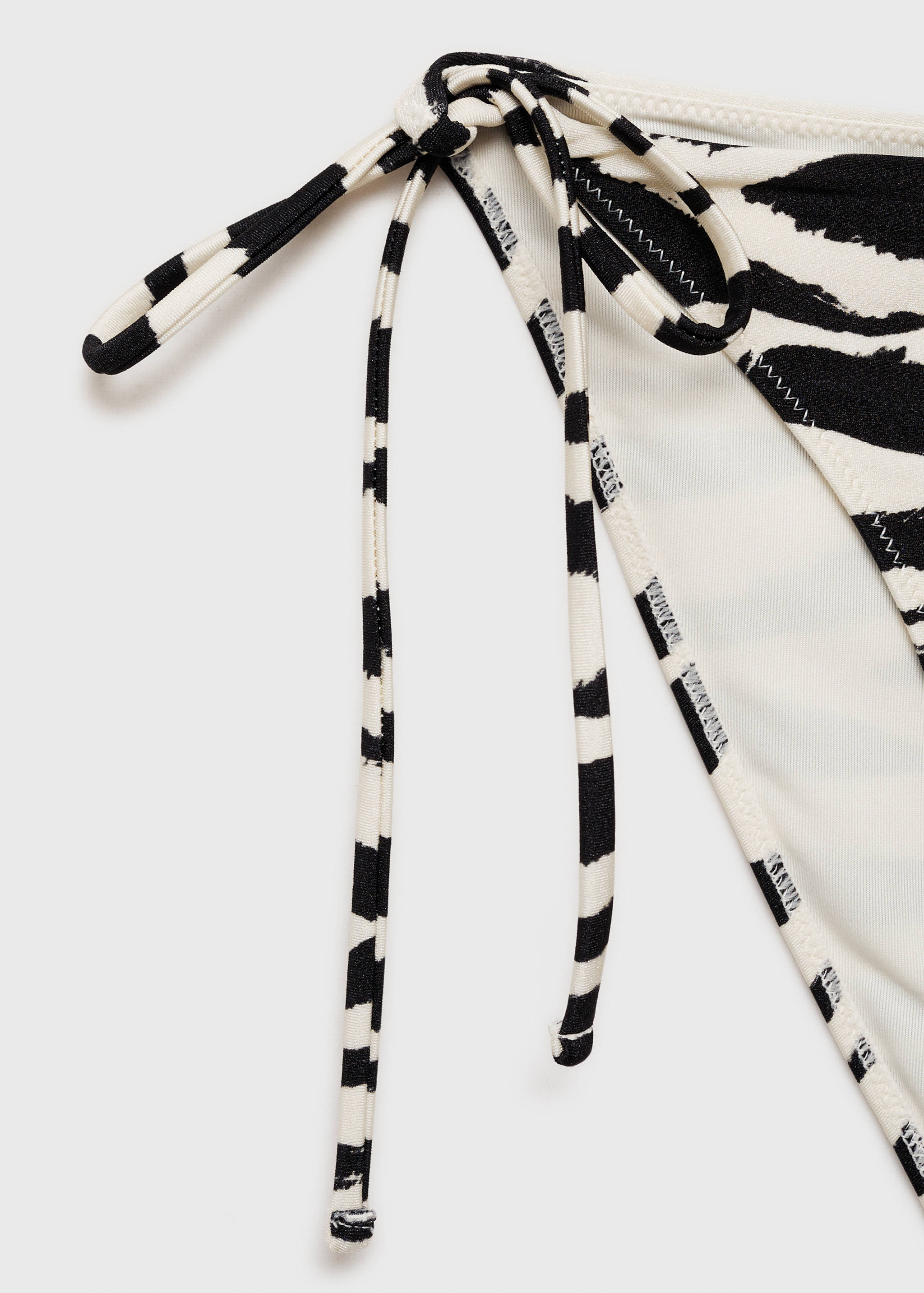 Zebra bikini bottom with bows - Details of the article 8