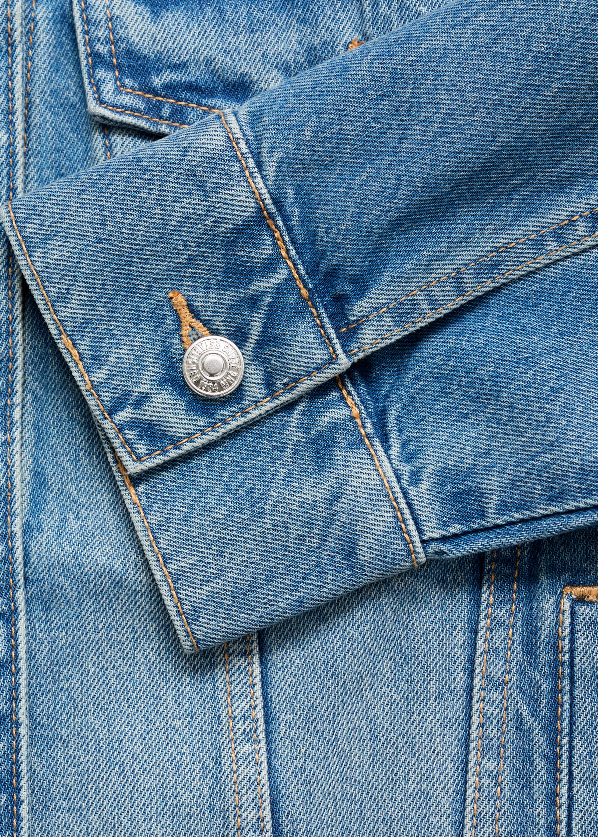 Chaqueta vaquera oversize bolsillos - Detalle del artículo 0