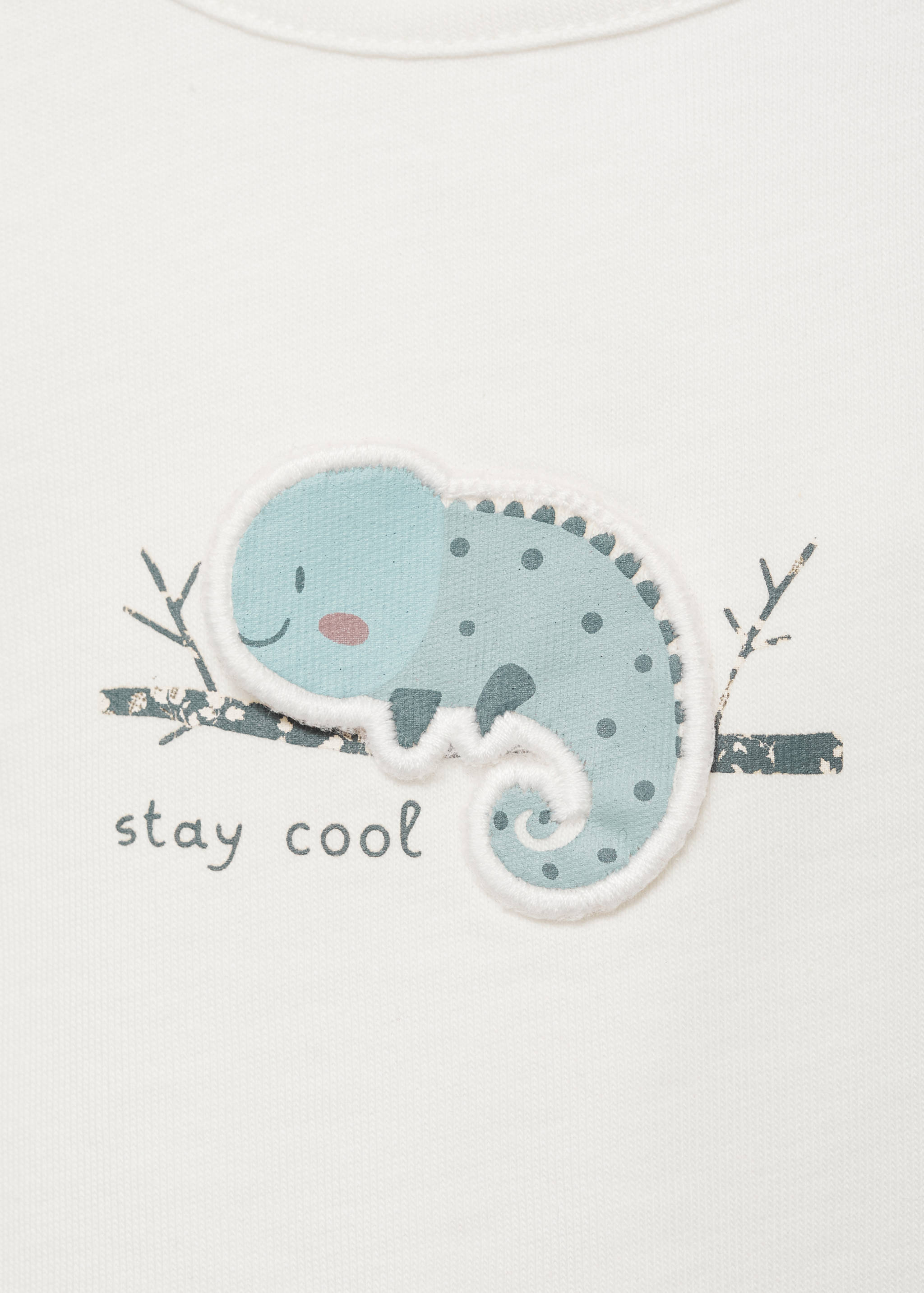 T-Shirt Baumwolle mit Reliefmuster - Detail des Artikels 0