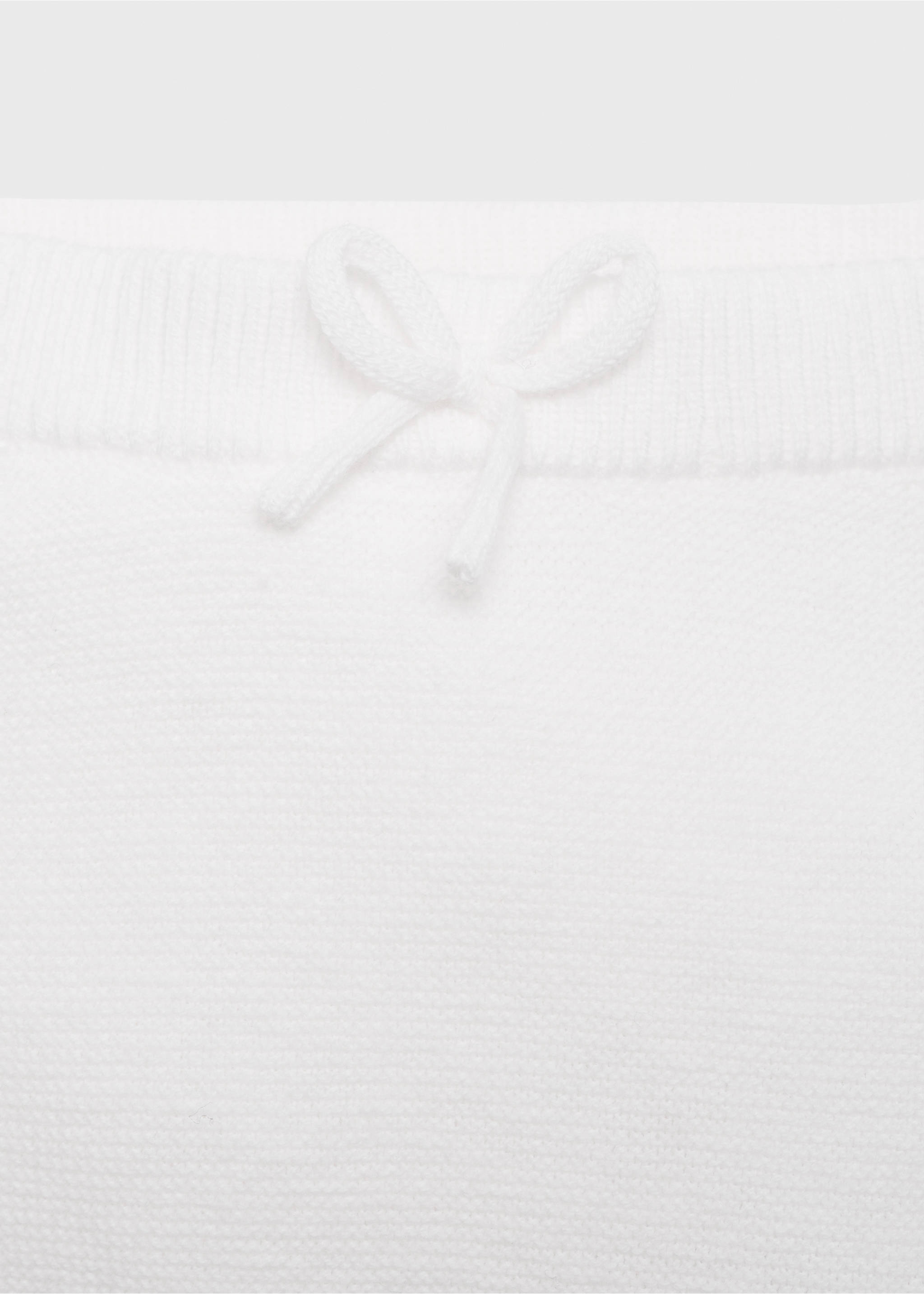 Short en maille coton - Détail de l'article 8, Blanc cassé. Ref: 87085958-00.