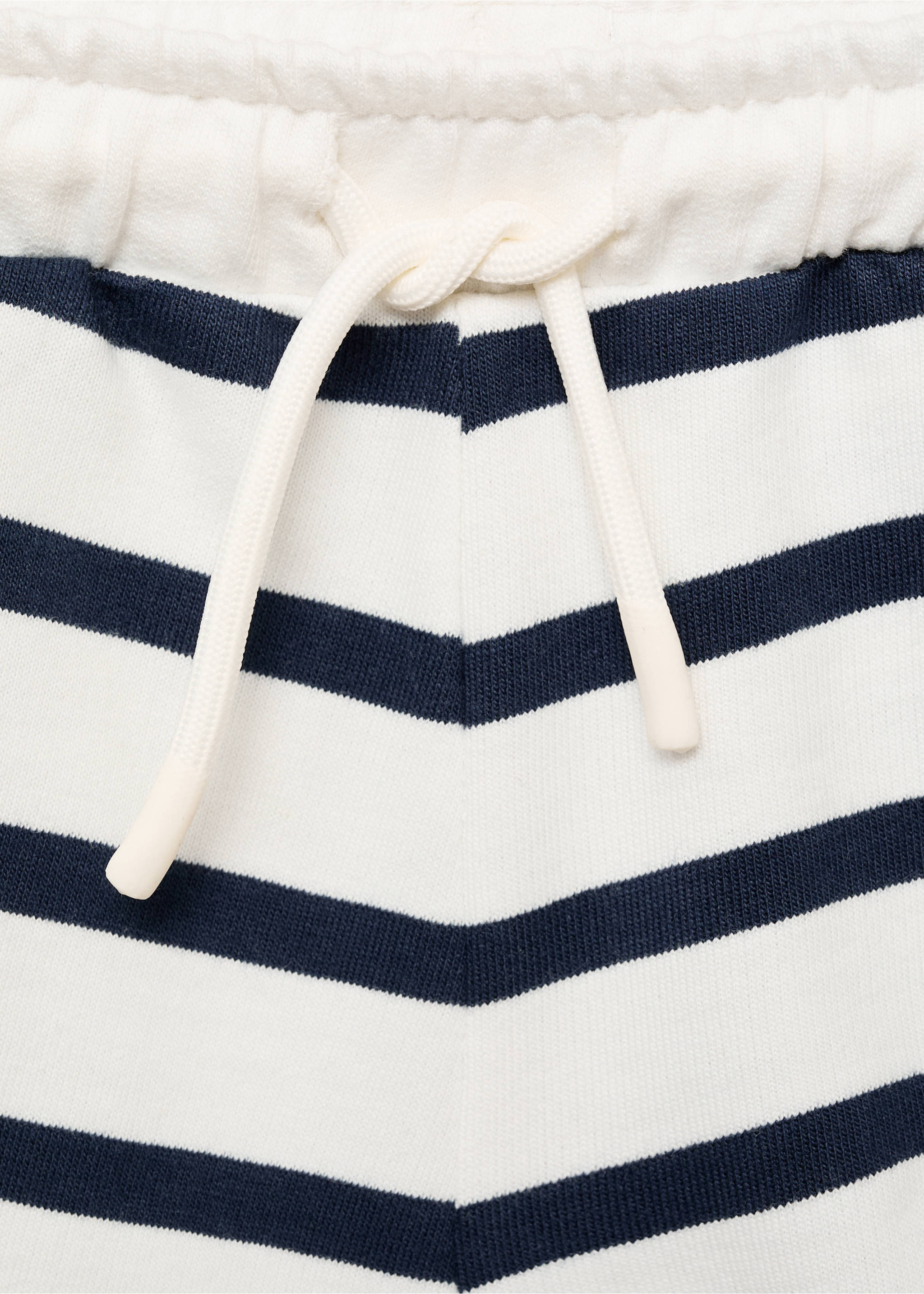 Gestreifte Baumwoll-Bermudas - Detail des Artikels 8, Dunkles Marineblau. Ref: 87085960-00.